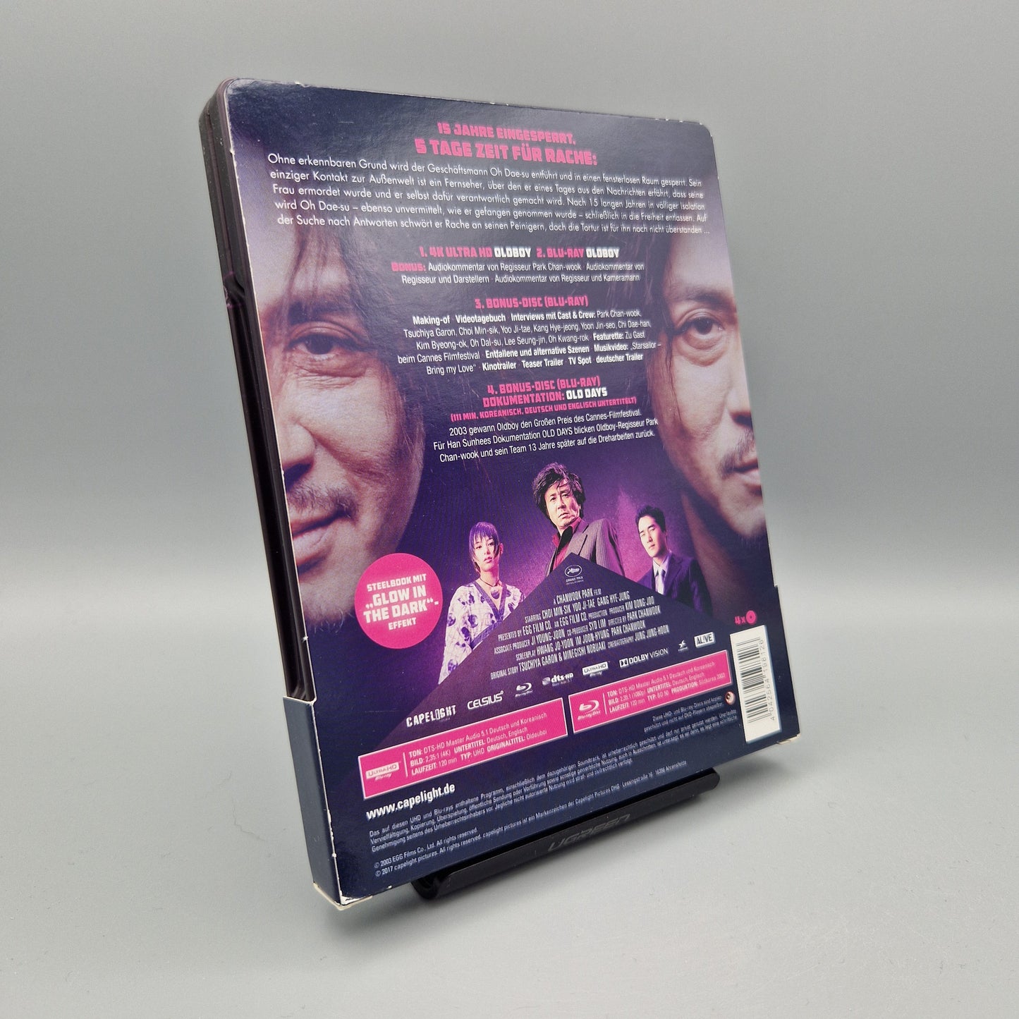 4K Ultra HD Blu-Ray: Oldboy	Steelbook	von Park Chan-Wook
