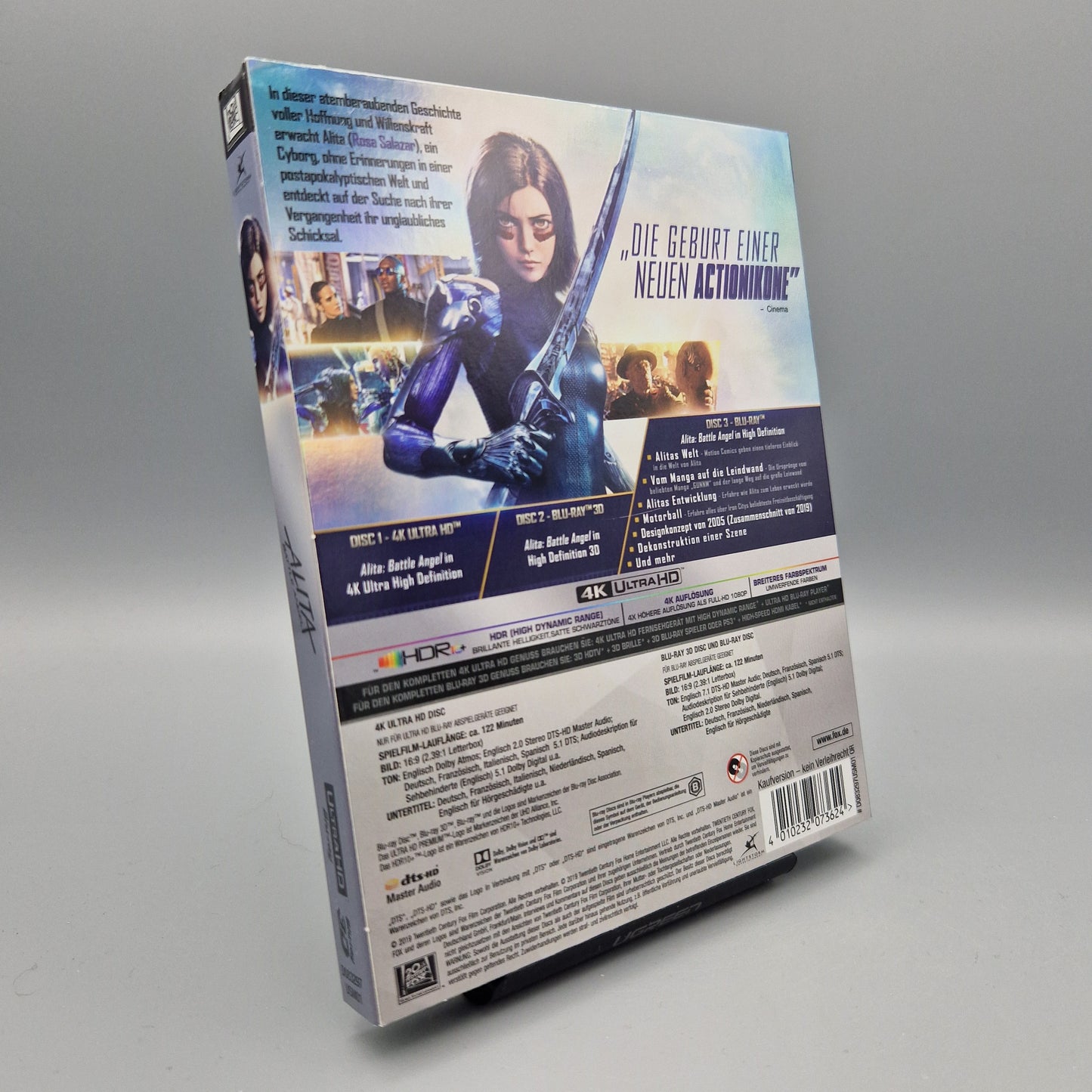 4K Ultra HD Blu-Ray: Alita: Battle Angel	(inkl. 3D-Blu-ray-Film)