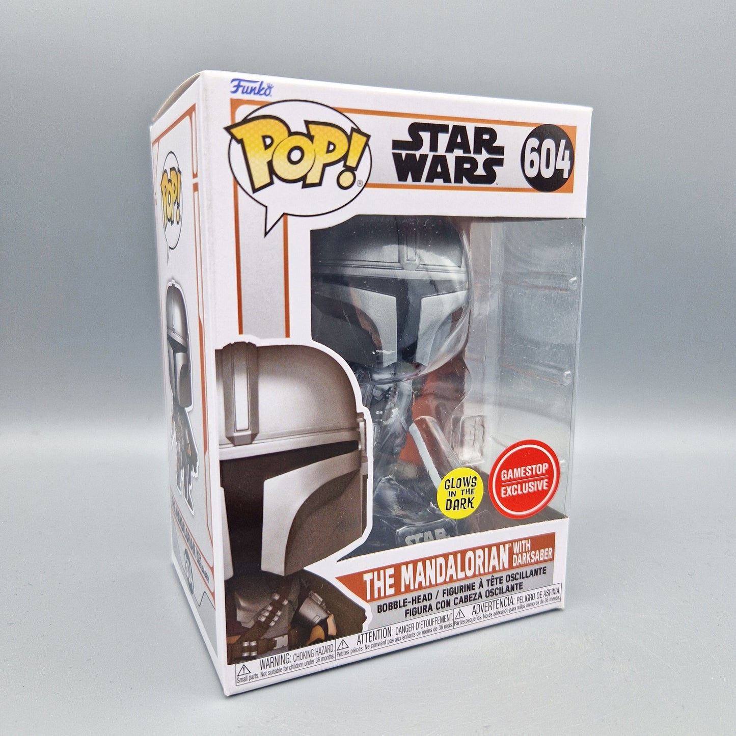 Funko Pop! Star Wars	#604 The Mandalorian with Darksaber	Exclusive