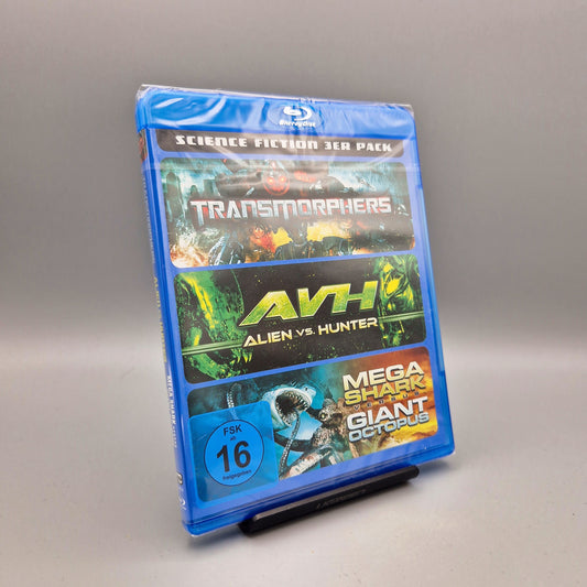Science Fiction 3er Pack: Transmorphers, AVH & Mega Shark		Blu-Ray Film		Zustand:	Neu