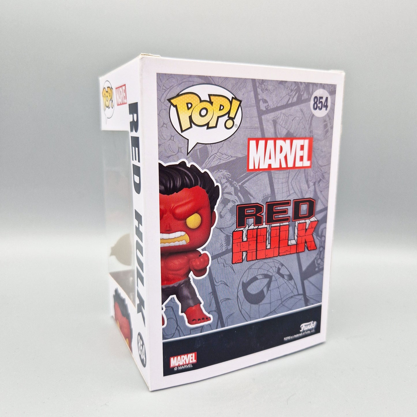 Funko Pop! Marvel	#854 Red Hulk	Glow Chase	Vinylfigur