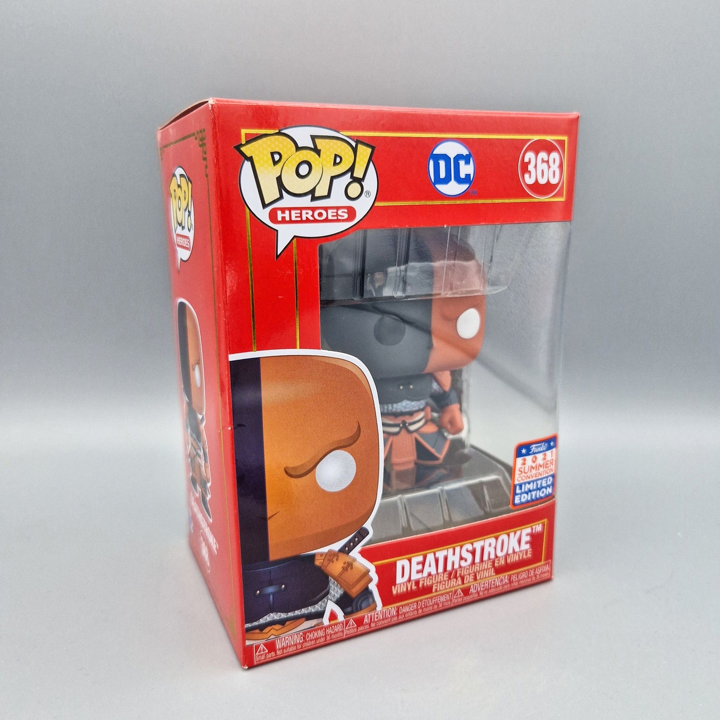Funko Pop! Heroes	DC	#368 Deathstroke	2021 Summer Convention	Vinylfigur