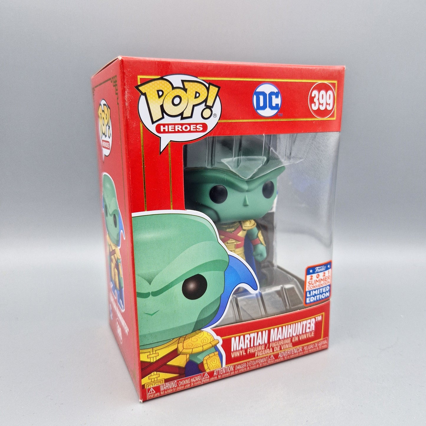 Funko Pop! Heroes	DC	#399 Martian Manhunter	2021 Summer Convention	Vinylfigur