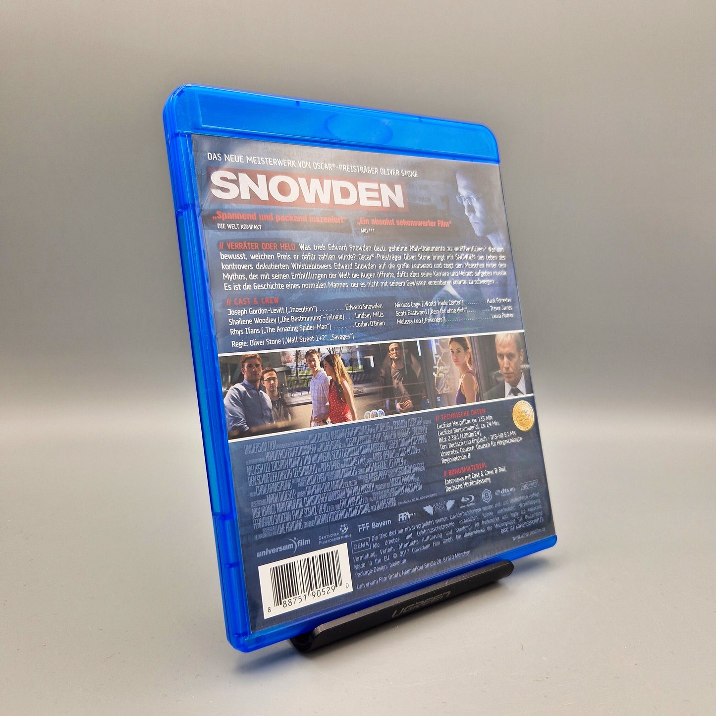 Snowden - Der sicherste Ort ist die Flucht		Blu-Ray Film		Zustand:	Sehr Gut
