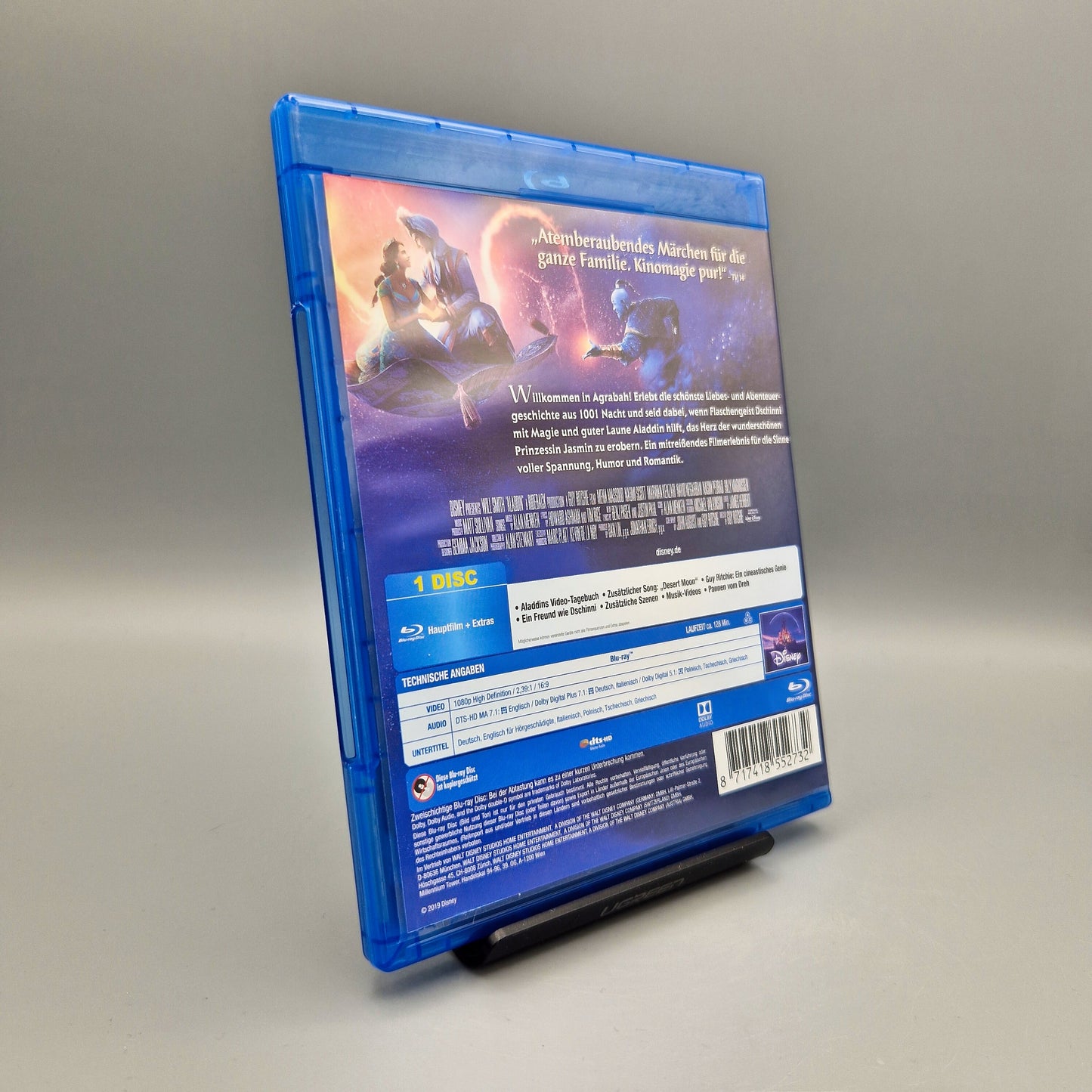 Disney Aladdin (2019)		Blu-Ray Film	mit Will Smith