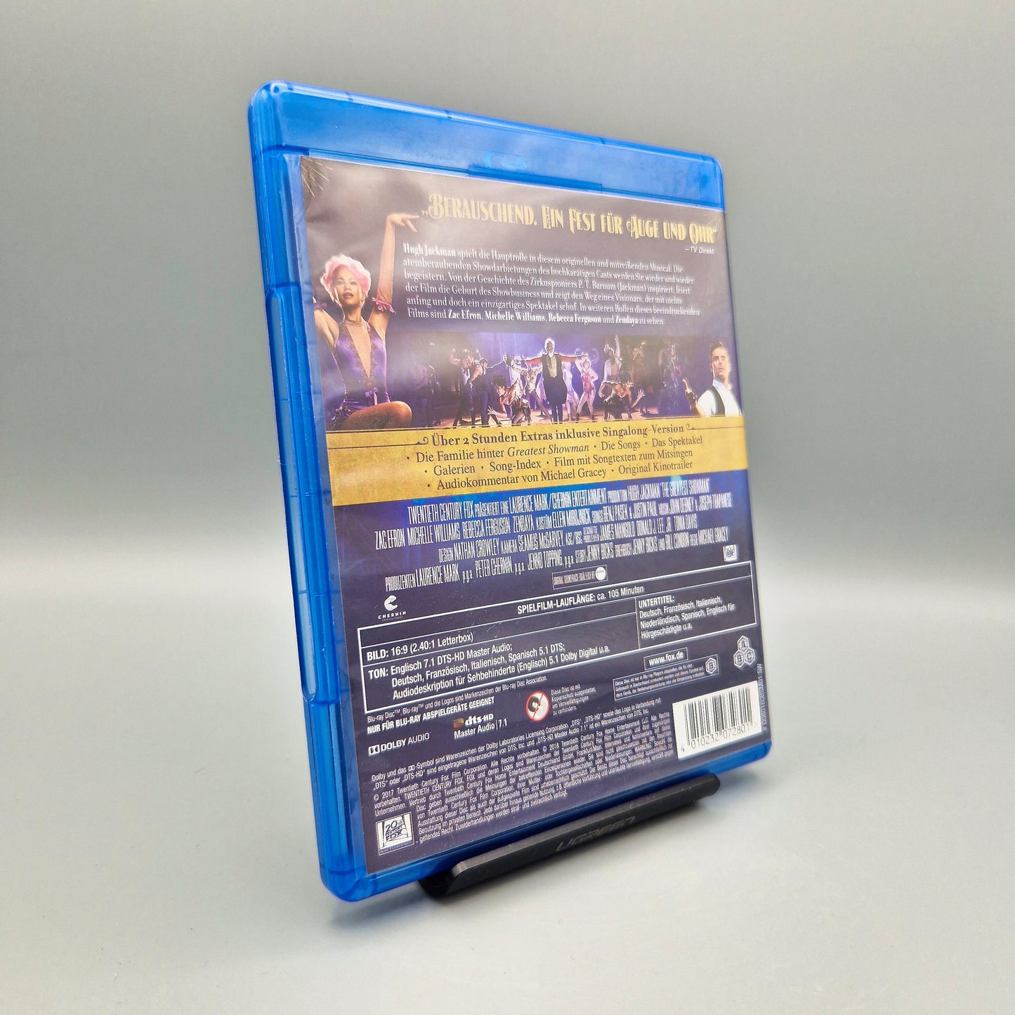 Greatest Showman		Blu-Ray Film	mit Hugh Jackman