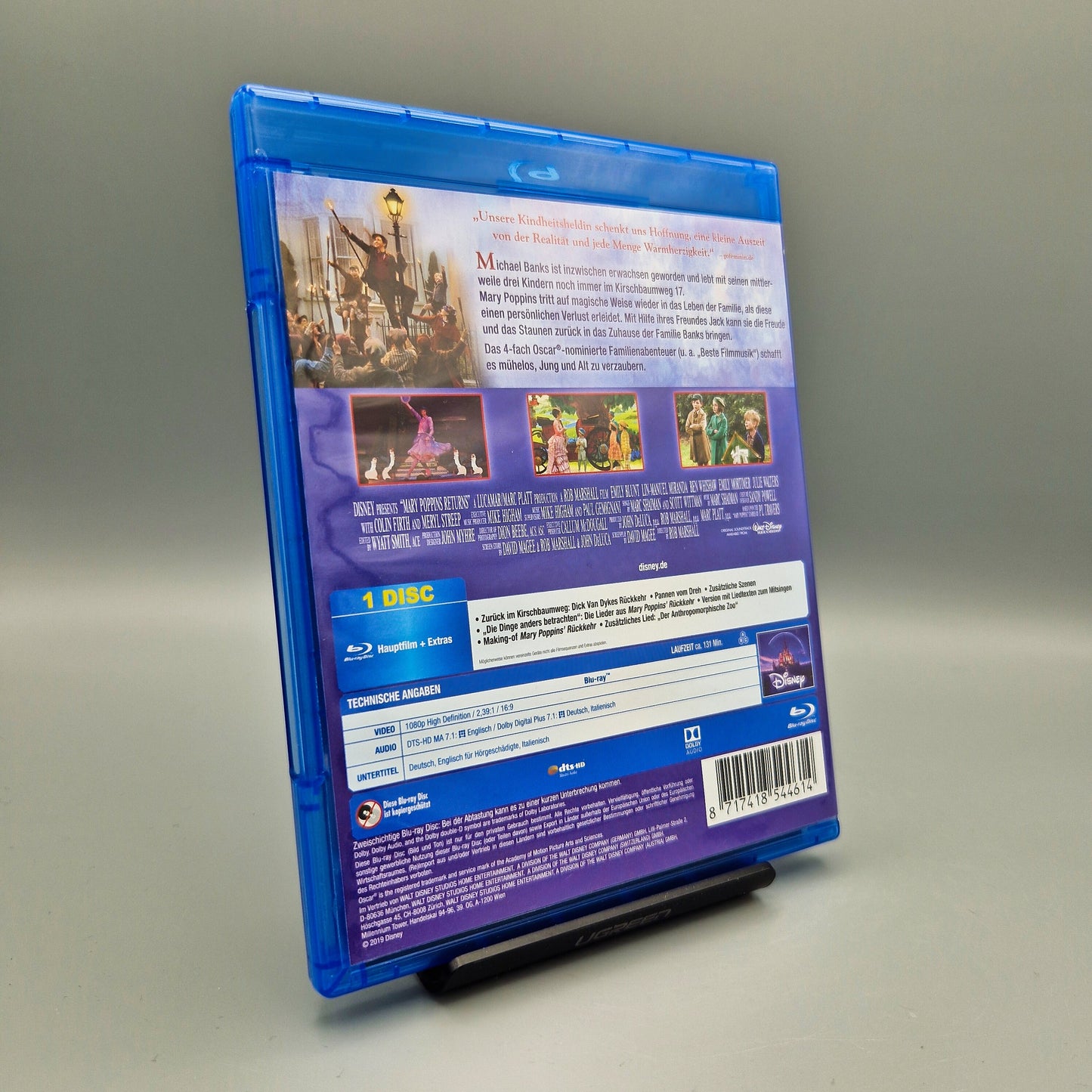 Disney Mary Poppins' Rückkehr		Blu-Ray Film	mit Pixie Davies