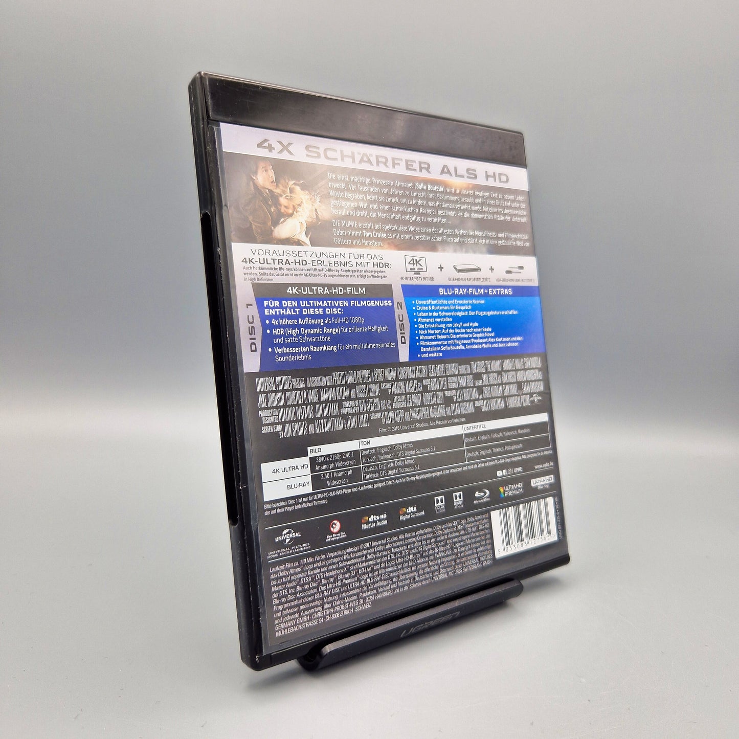 Die Mumie		4K Ultra HD Blu-Ray Film	mit Tom Cruise