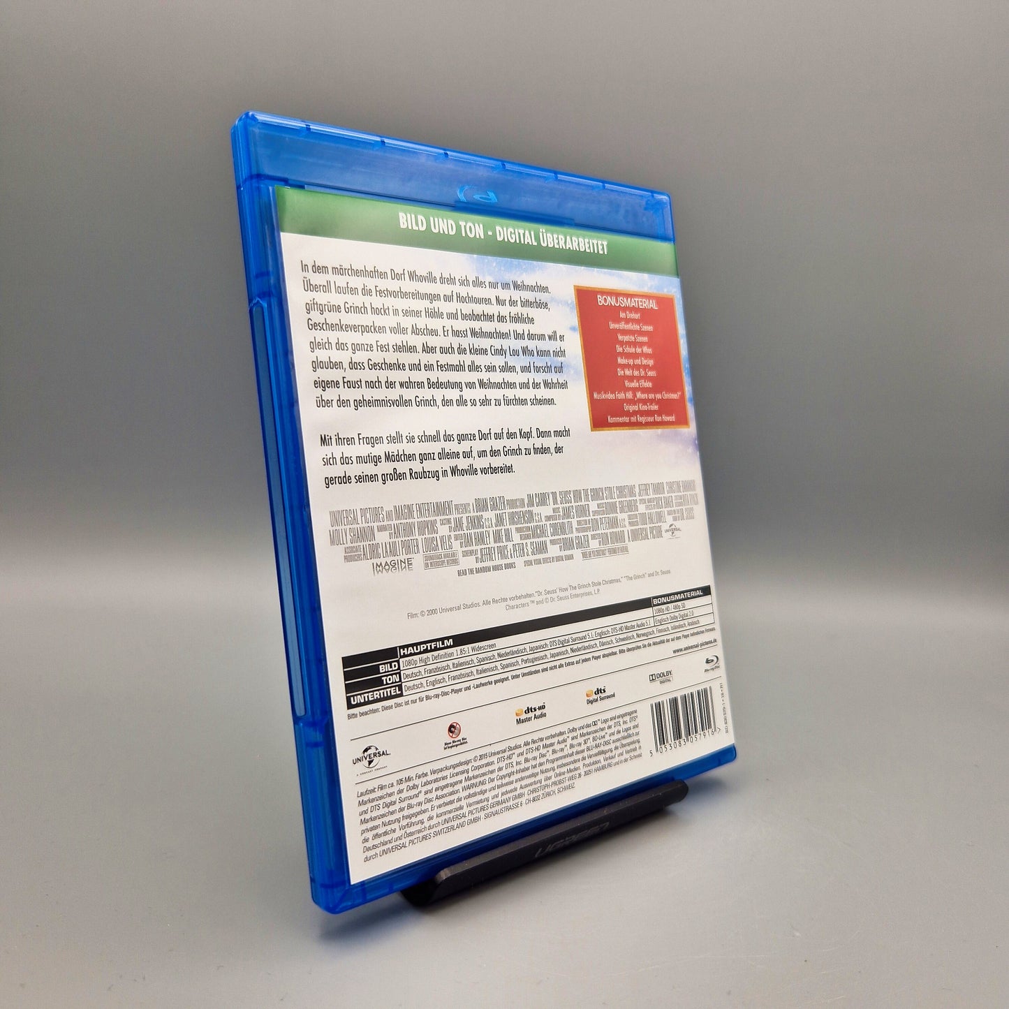 Dr. Seuss' Der Grinch		Blu-Ray Film