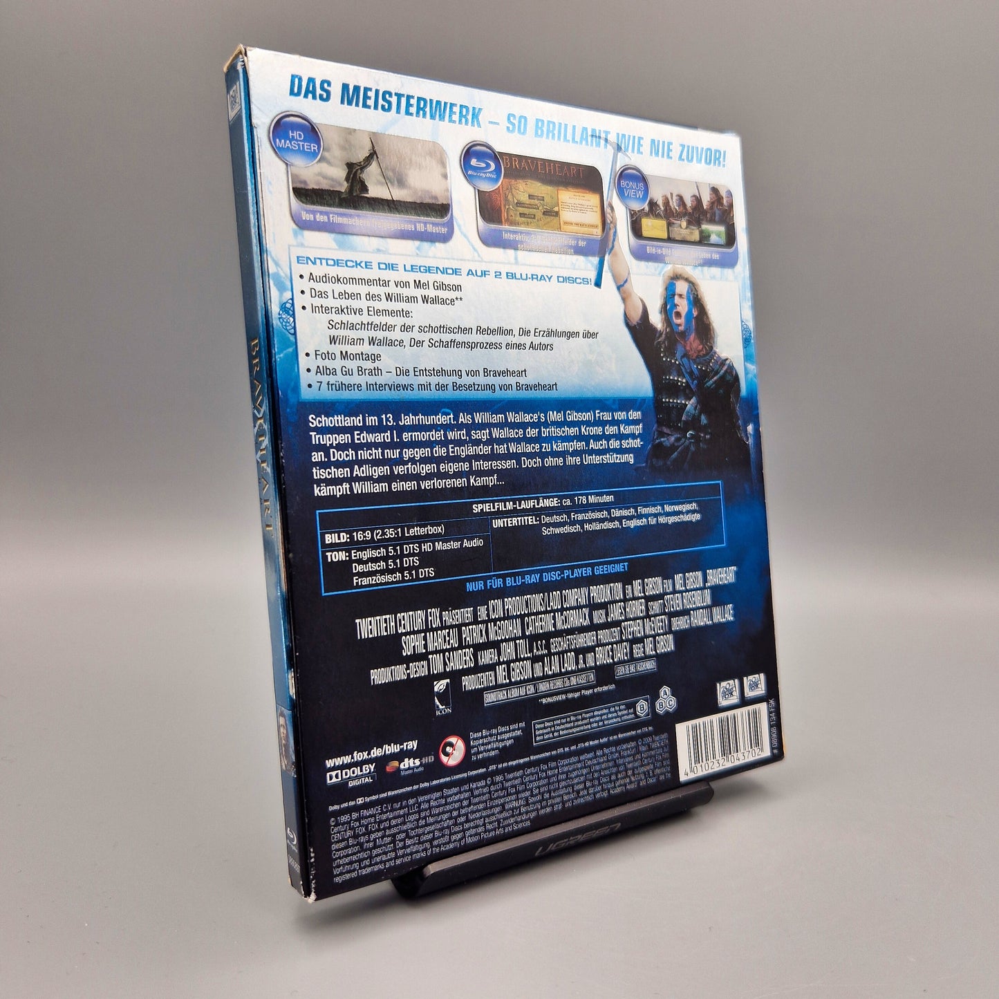Braveheart	Jubiläum	Blu-Ray Film	mit Mel Gibson