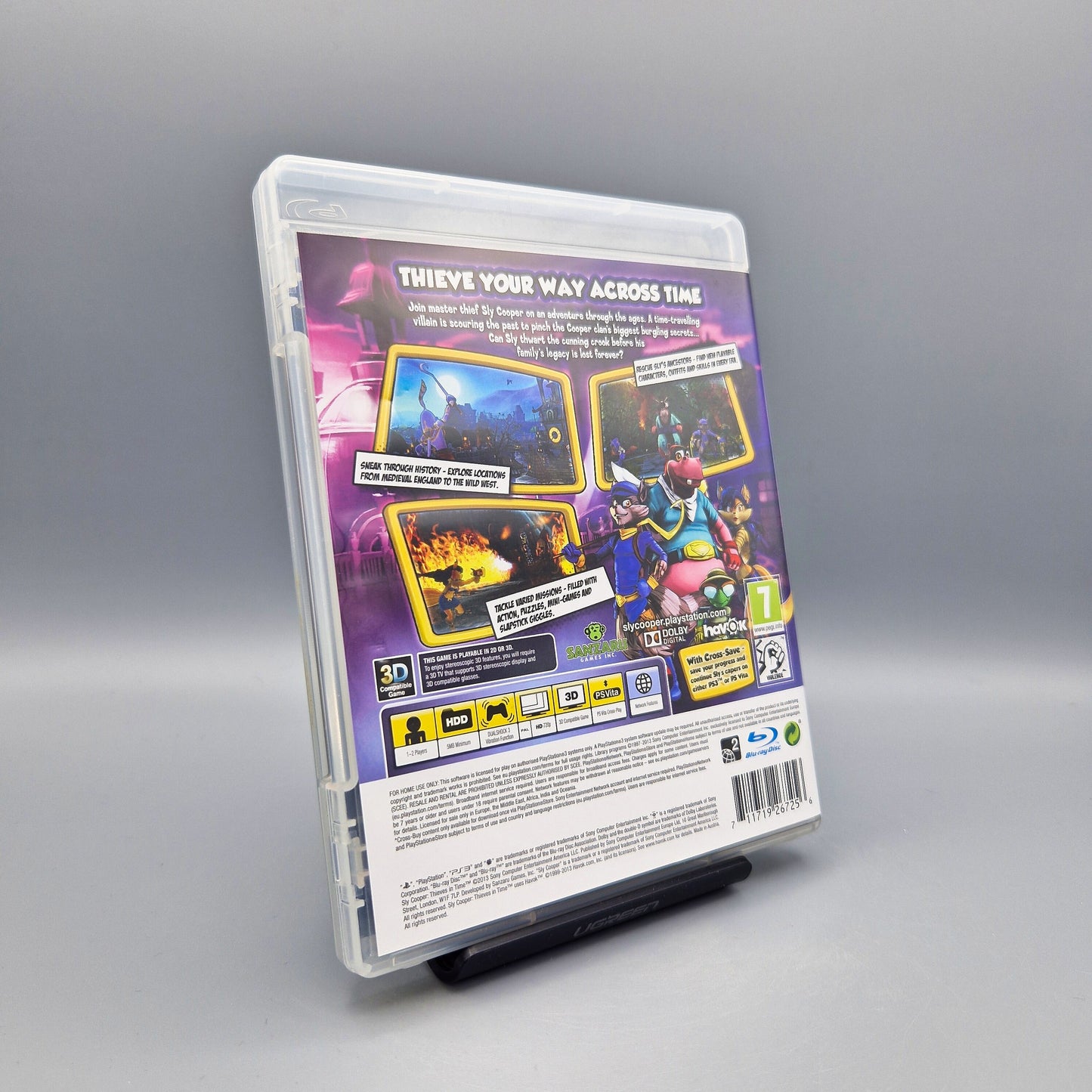 Playstation 3 Spiel: Sly Cooper: Thieves in Time (Jagd durch die Zeit)	UK-Ausgabe	PS3