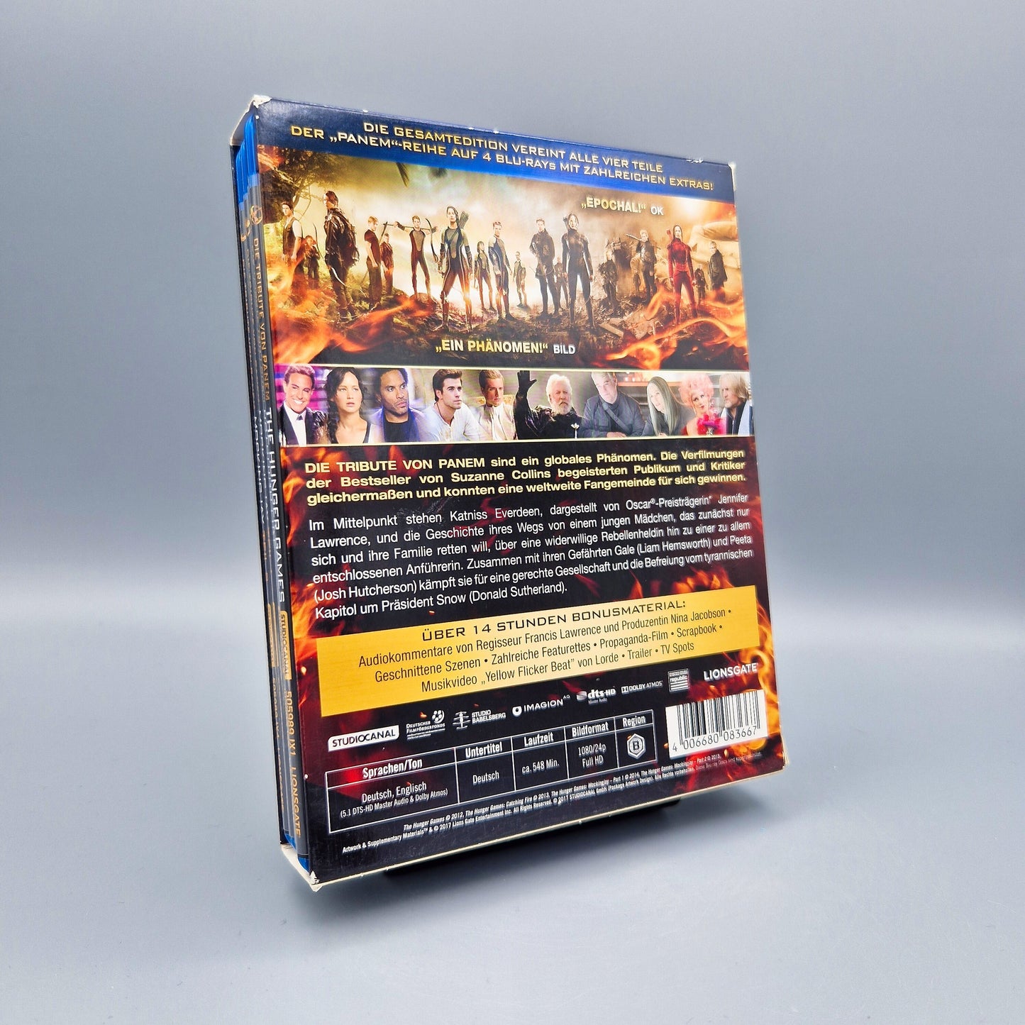 Die Tribute von Panem - 4 Disc Gesamtedition		Blu-Ray Filme