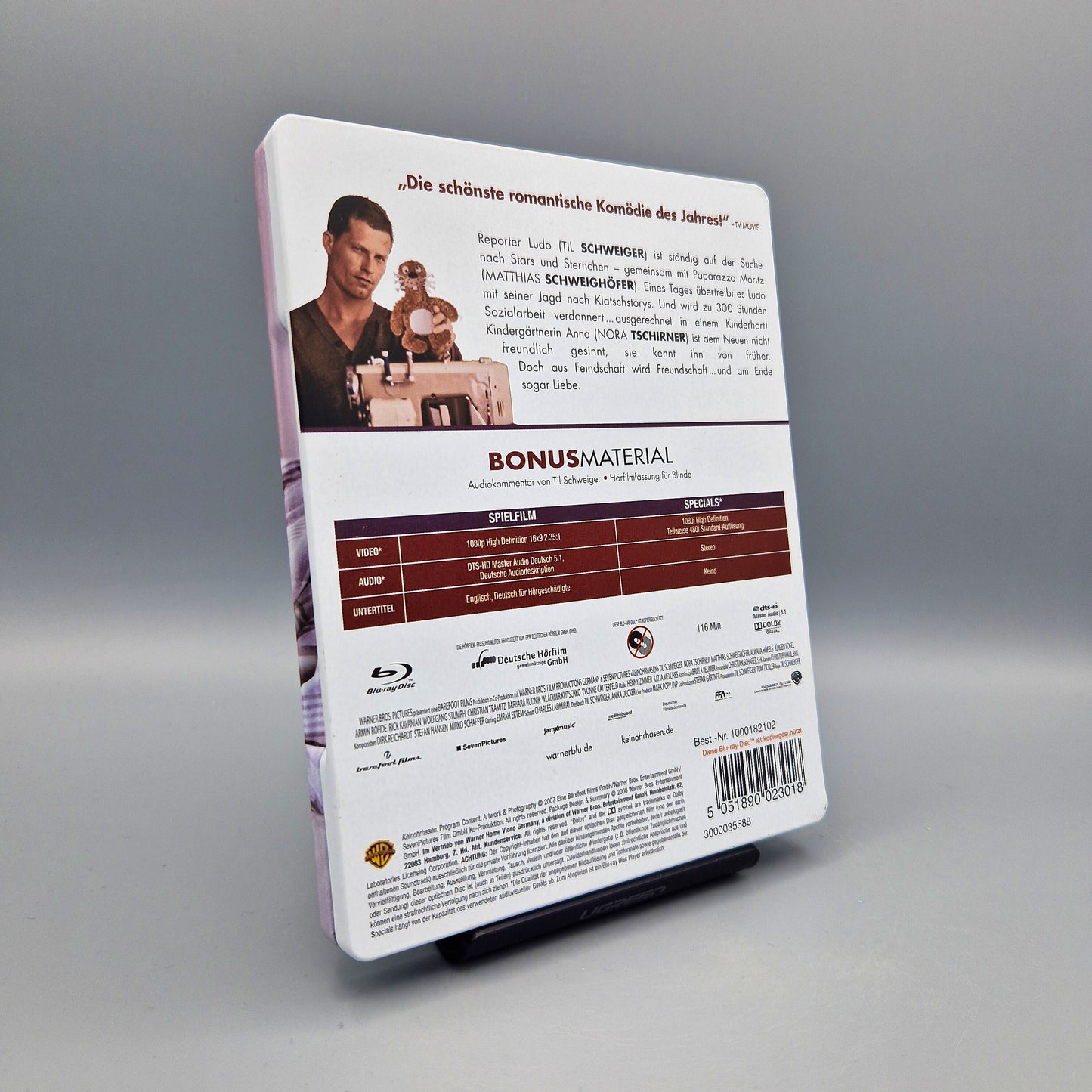Keinohrhasen	Steelbook	Blu-Ray Film	mit Til Schweiger