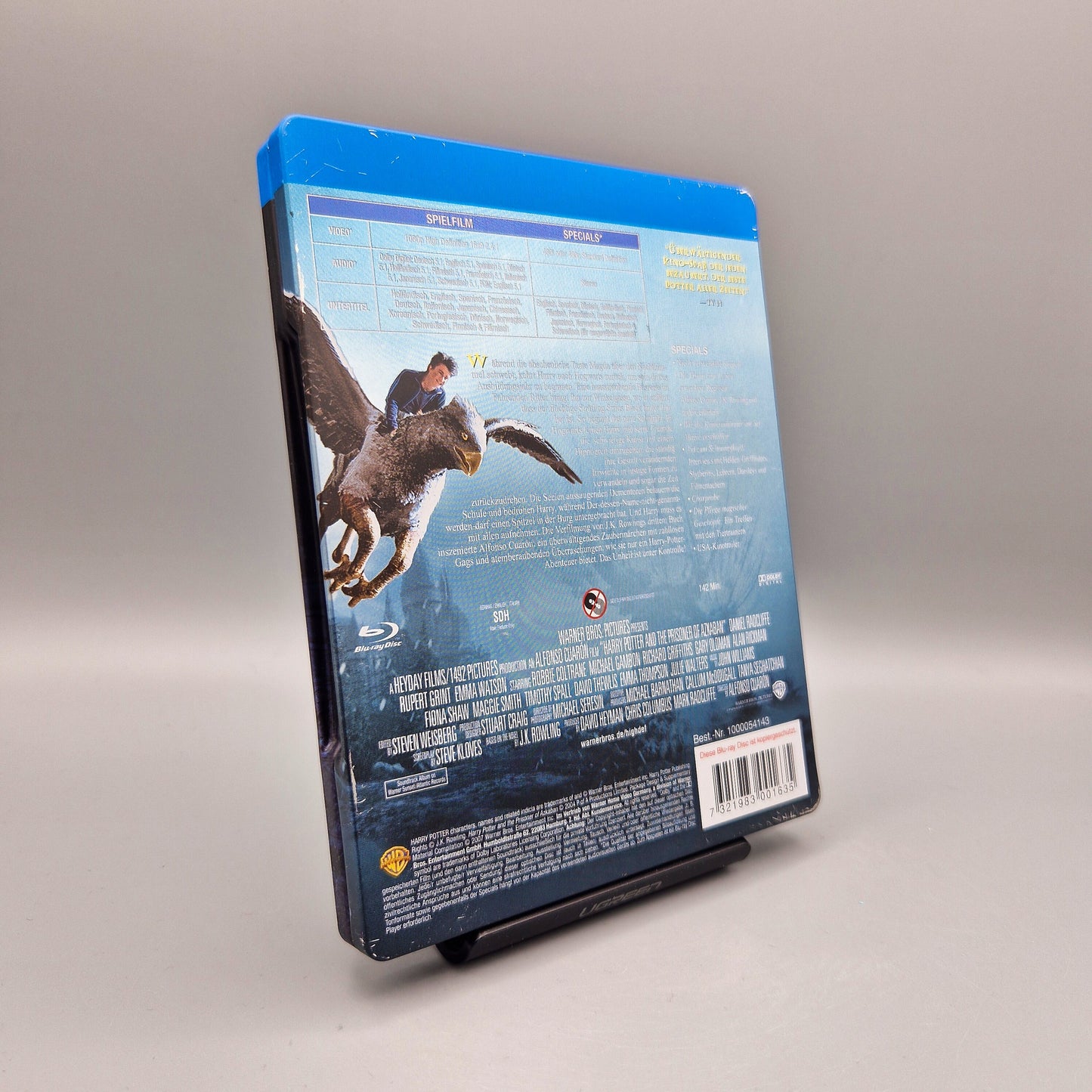 Harry Potter und der Gefangene von Askaban	Steelbook	Blu-Ray Film	Deutliche, sichtbare Kratzer