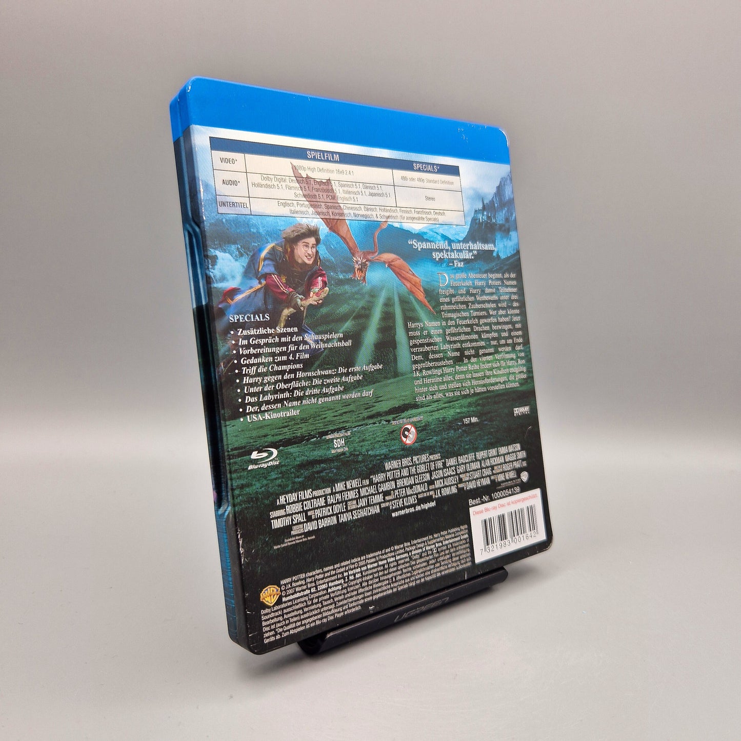 Harry Potter und der Feuerkelch	Steelbook	Blu-Ray Film