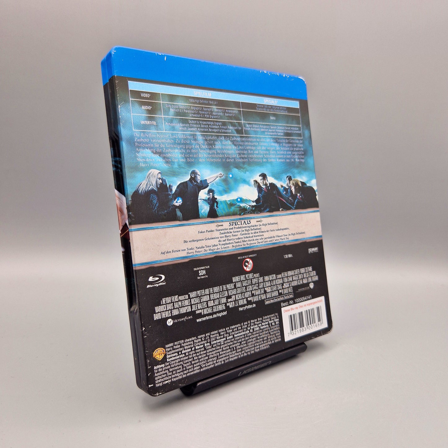 Harry Potter und der Orden des Phönix	Steelbook	Blu-Ray Film	Deutliche, sichtbare Kratzer