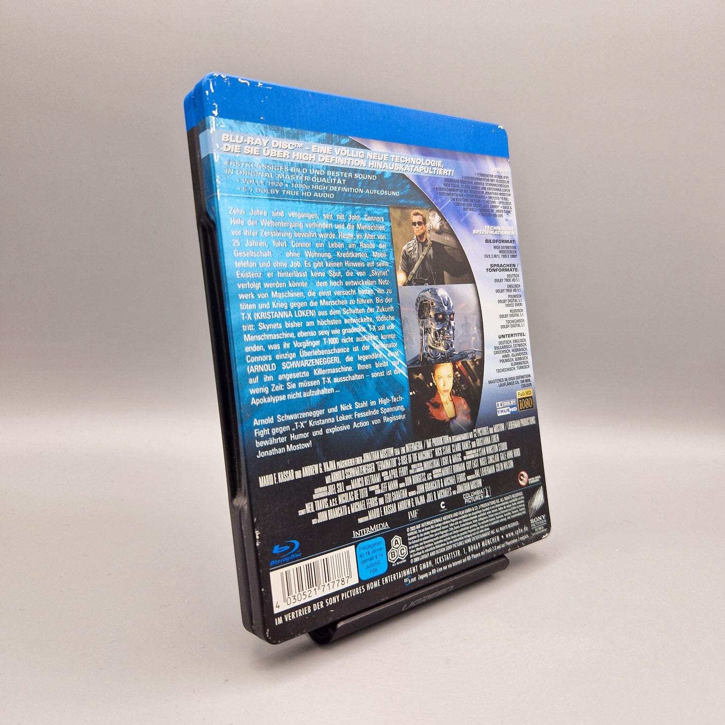 Terminator 3 - Rebellion der Maschinen	Steelbook	Blu-Ray Film	Deutliche, sichtbare Kratzer