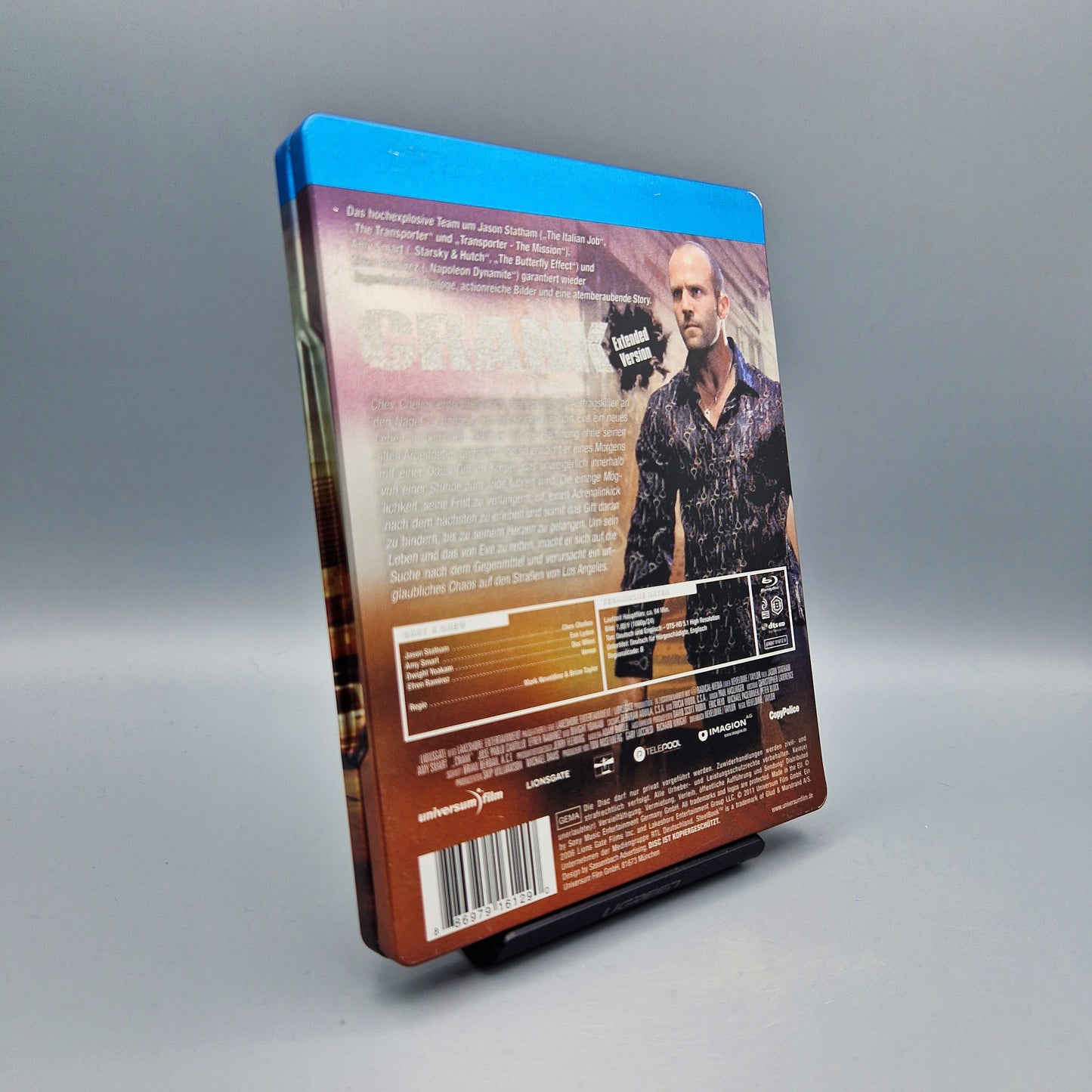 Crank	Steelbook	Blu-Ray Film	mit Jason Statham