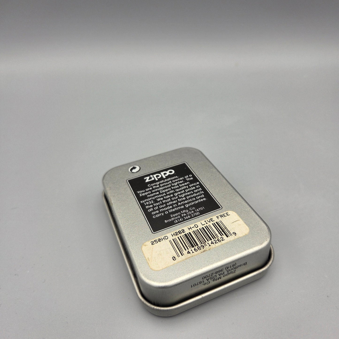 Zippo Harley-Davidson Live Free	F XVI (2000)	Feuerzeug	Lighter - ungezündet
