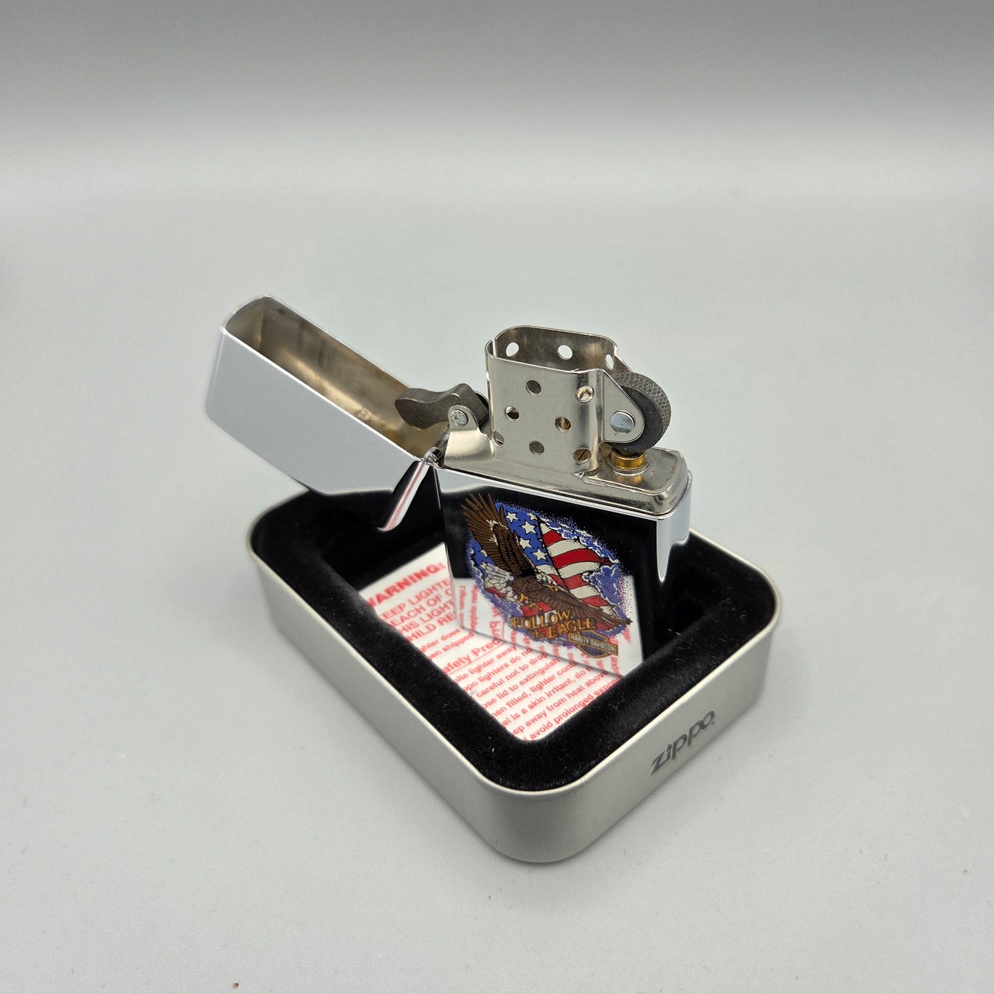 Zippo Harley-Davidson Follow the Eagle	L VIII (1992)	Feuerzeug	Lighter - ungezündet