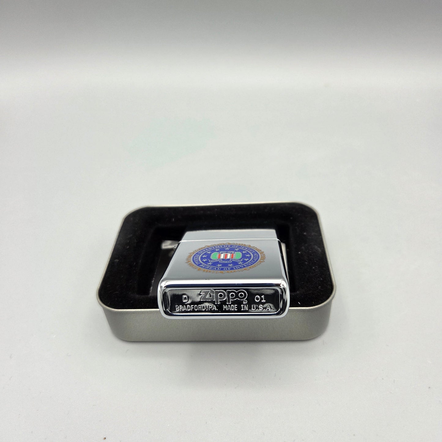 Zippo Federal Bureau of Investigation FBI	D 01	Feuerzeug	Lighter - ungezündet