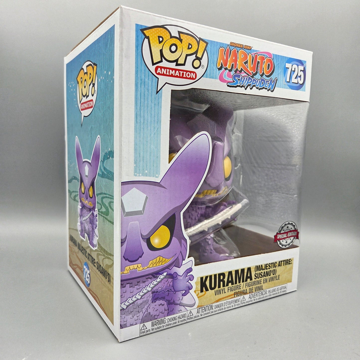 Funko Pop! Naruto Shippuden	#725 Kurama (Majestic Attire: Susano'o)	Special Edition	Animation	6-Inch