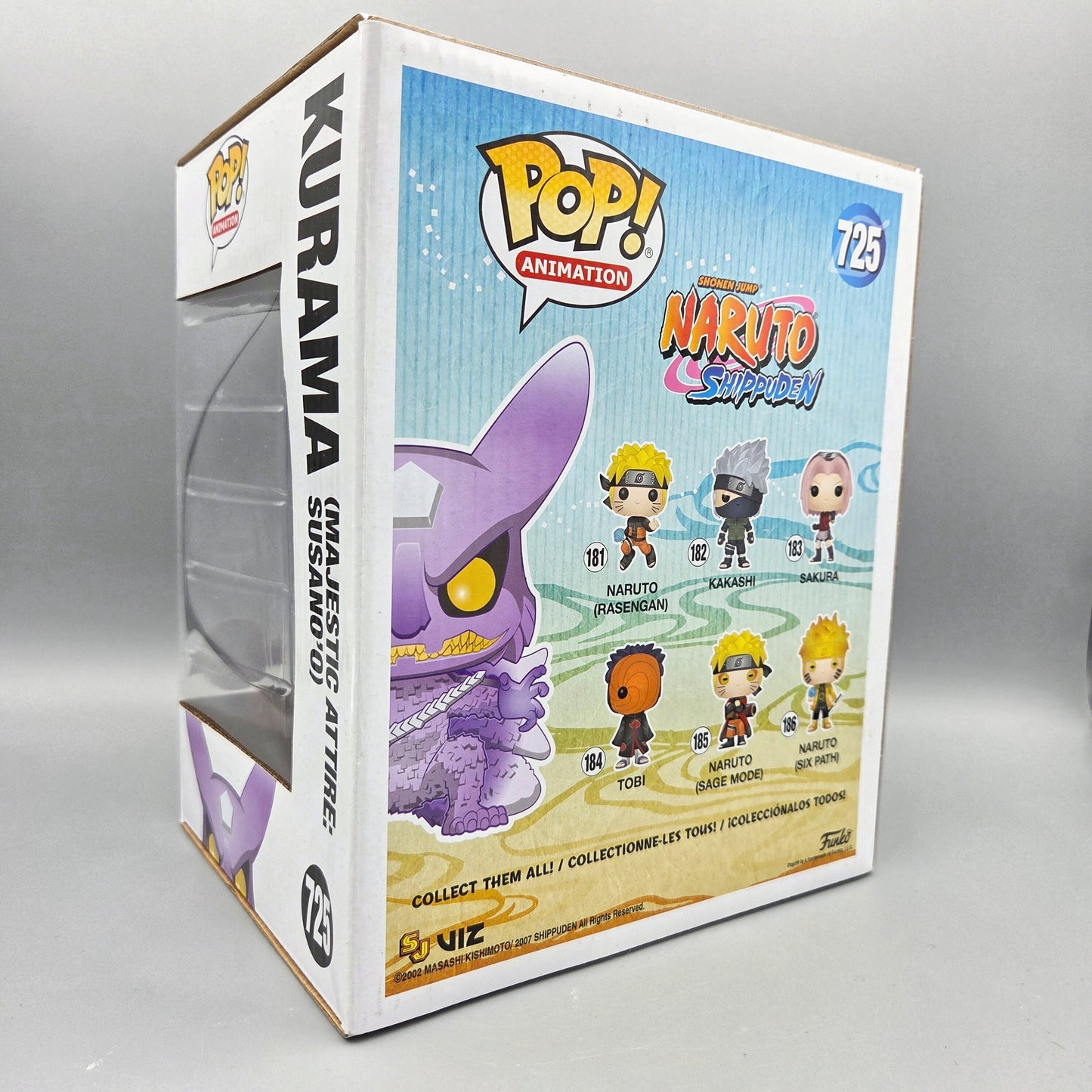 Funko Pop! Naruto Shippuden	#725 Kurama (Majestic Attire: Susano'o)	Special Edition	Animation	6-Inch