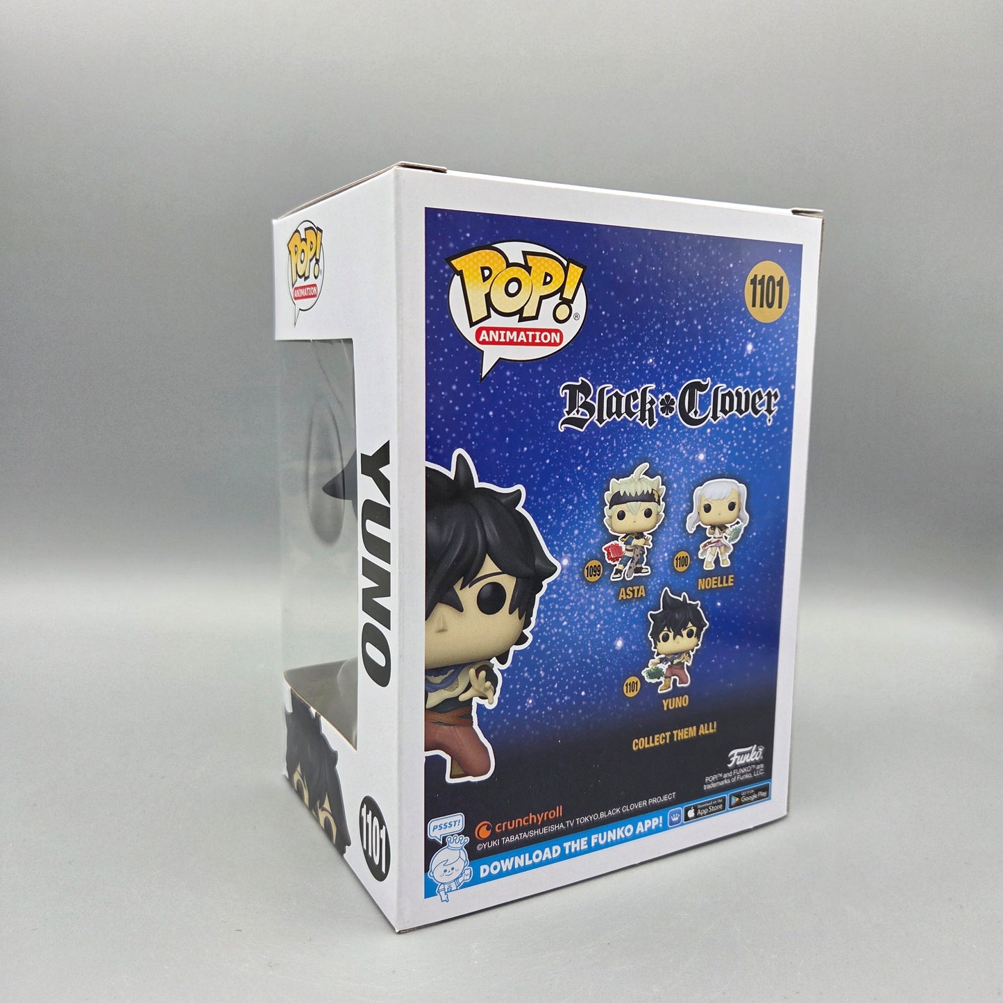 Funko Pop! Black Clover	#1101 Yuno		Animation	Vinylfigur