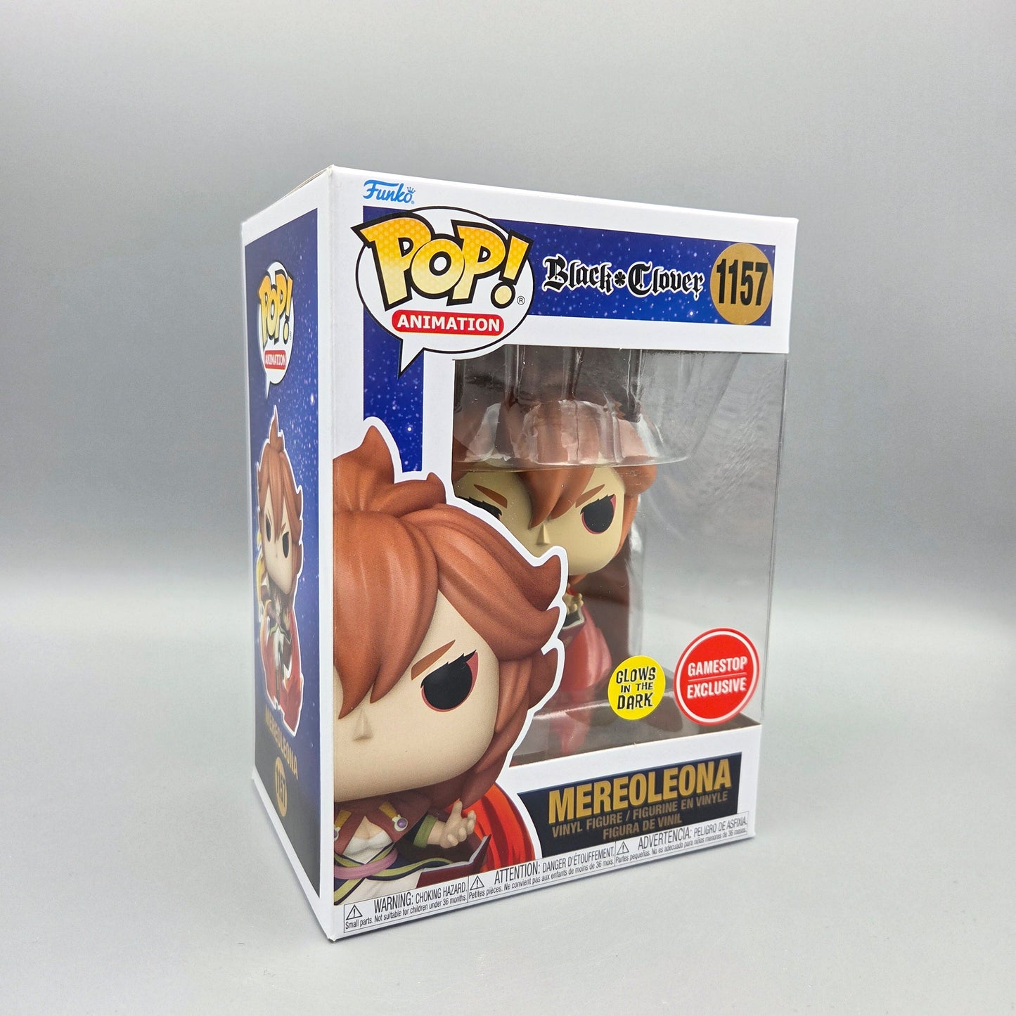 Funko Pop! Black Clover	#1157 Mereoleona	Glows in the Dark	Animation	Vinylfigur