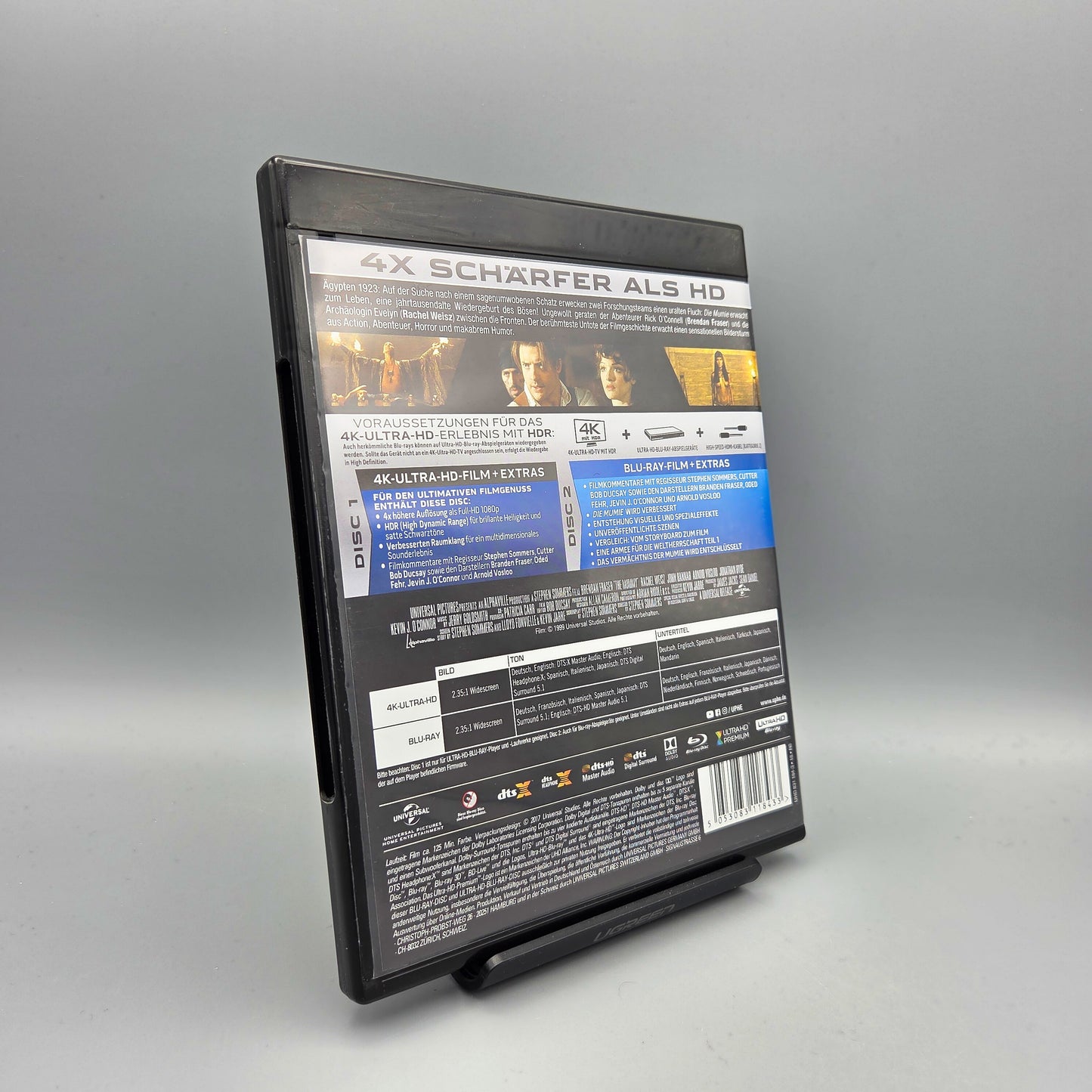 Die Mumie		4K Ultra HD	nur 4K-Disc enthalten, Bluray-Disc fehlt