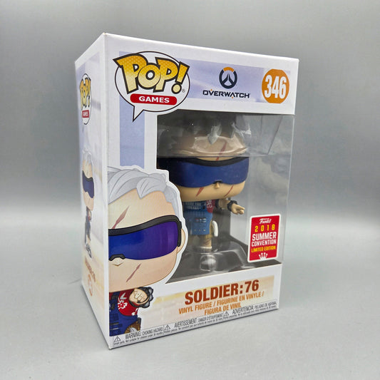 Funko Pop! Overwatch	#346 Soldier: 76	2018 Summer Convention	Games	Vinylfigur