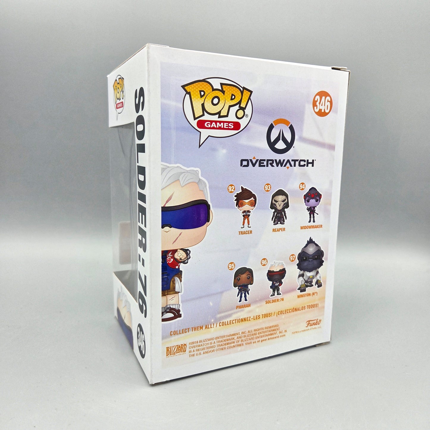 Funko Pop! Overwatch	#346 Soldier: 76	2018 Summer Convention	Games	Vinylfigur