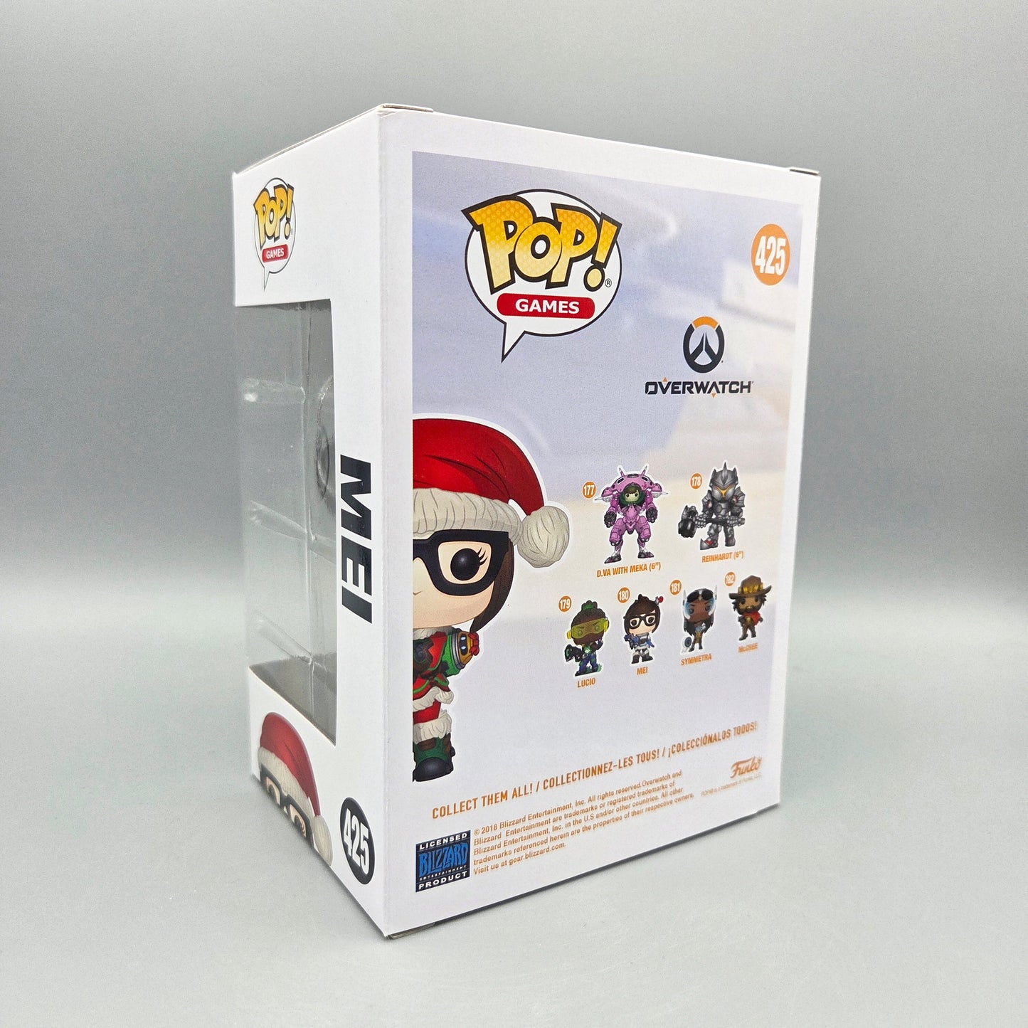 Funko Pop! Overwatch Christmas Sammlerbox Tracer & Mei	inkl. Roter Weihnachtssocke und Keychain