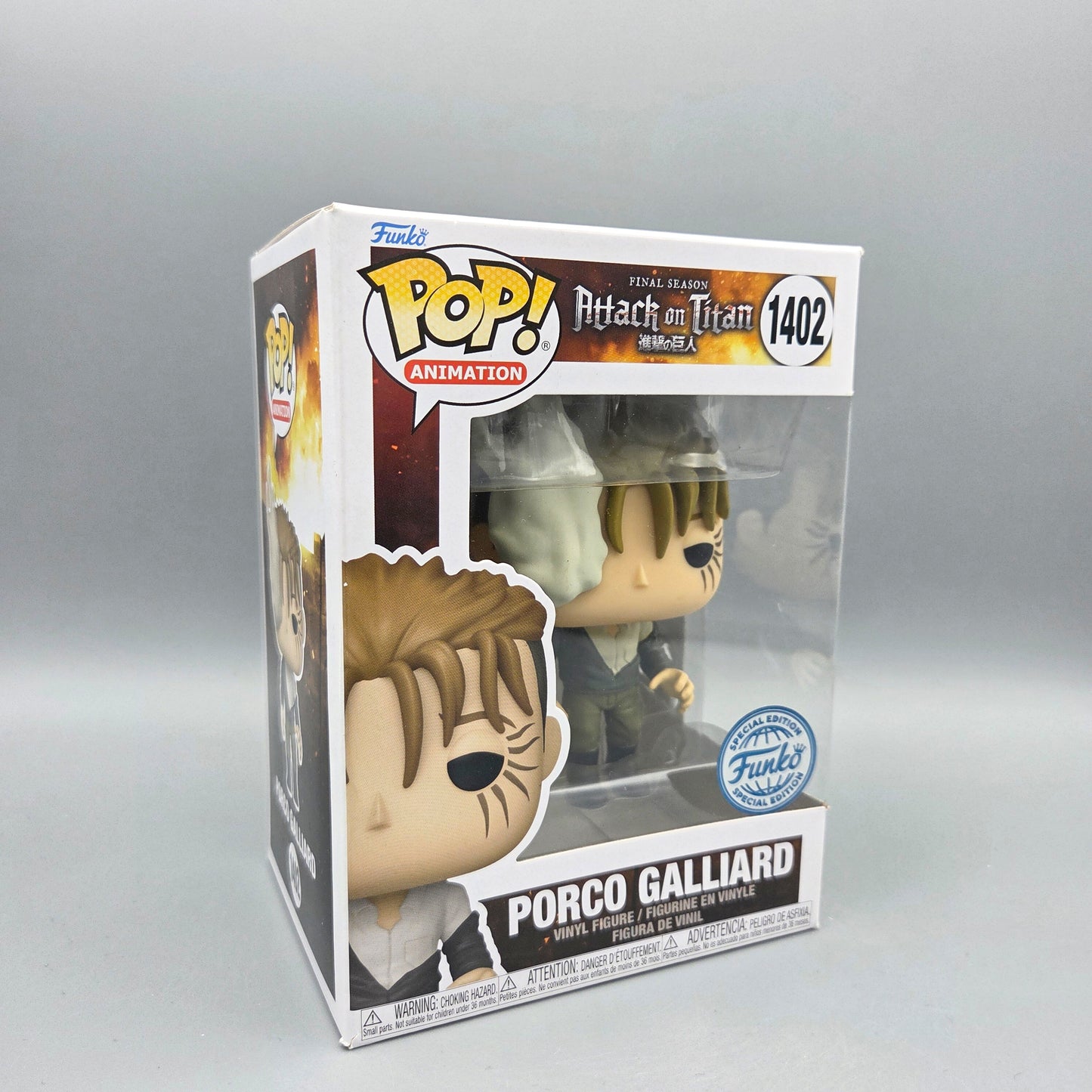 Funko Pop! Attack on Titan	#1402 Porco Galliard	Special Edition	Animation	Vinylfigur
