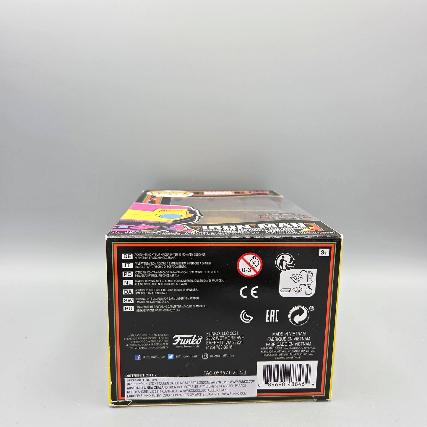 Funko Pop! Marvel	#649 Iron Man	Special Edition	-	Vinylfigur