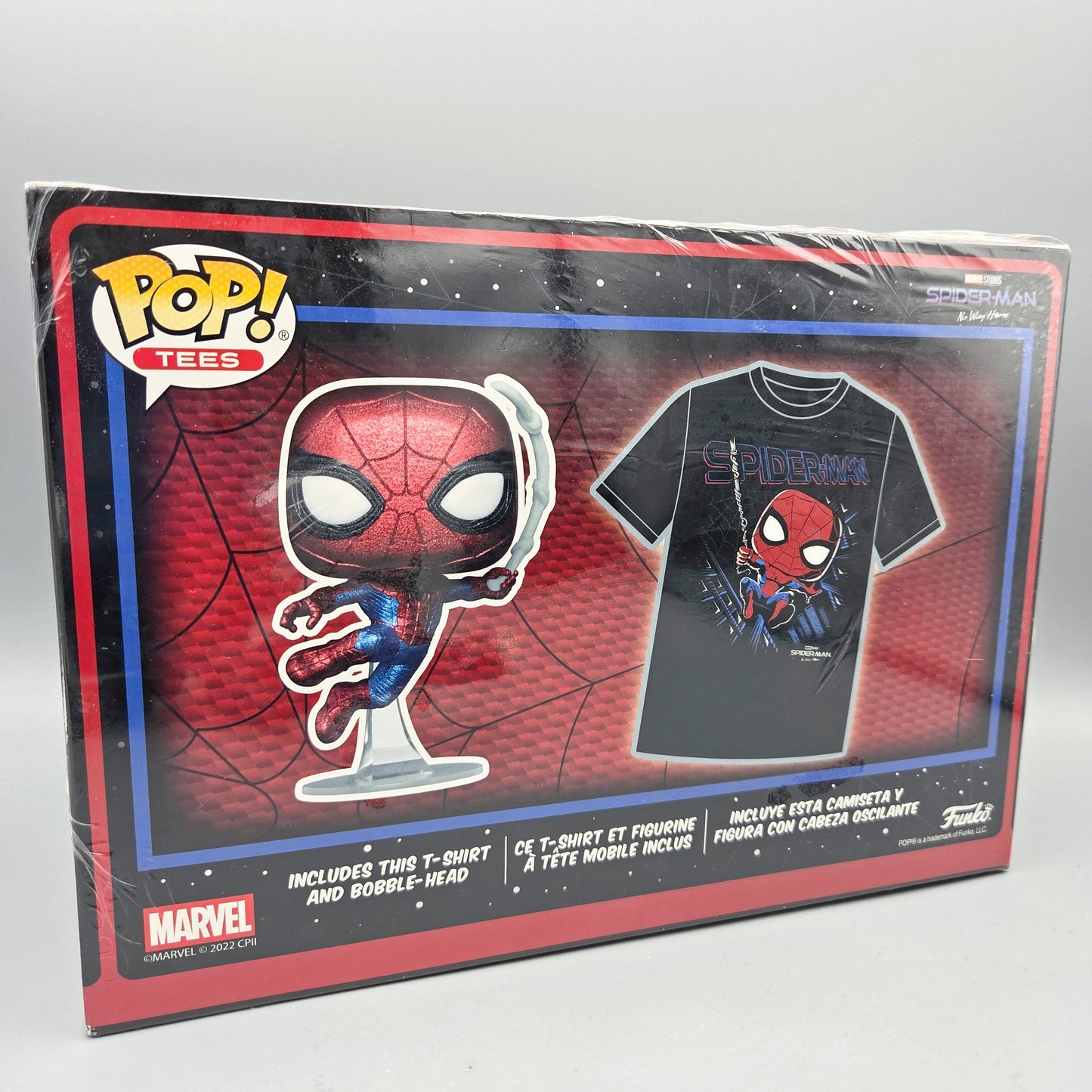 Funko Pop! Marvel - Spider-Man	#1160 Spider-Man Diamond & T-Shirt Größe M