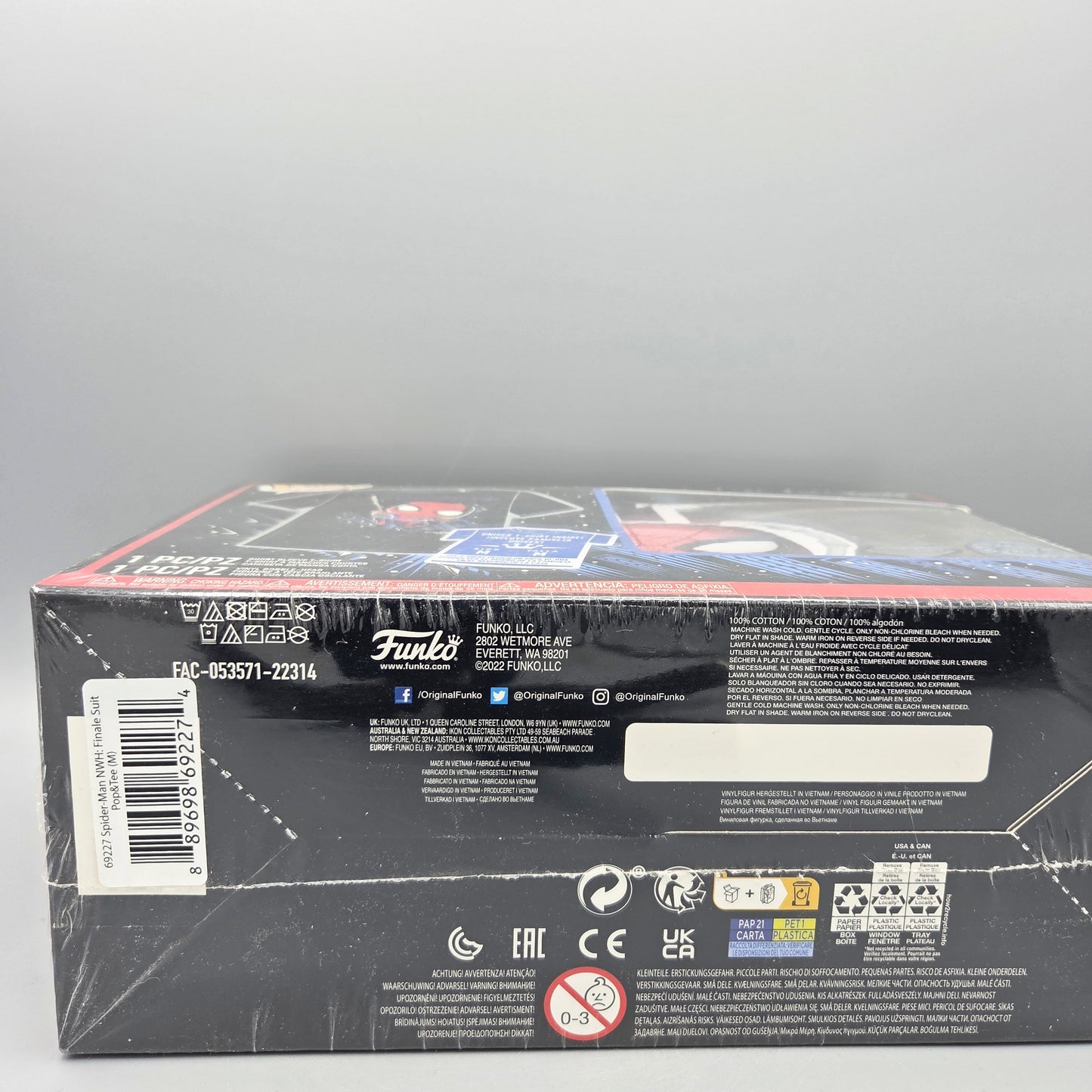 Funko Pop! Marvel - Spider-Man	#1160 Spider-Man Diamond & T-Shirt Größe M