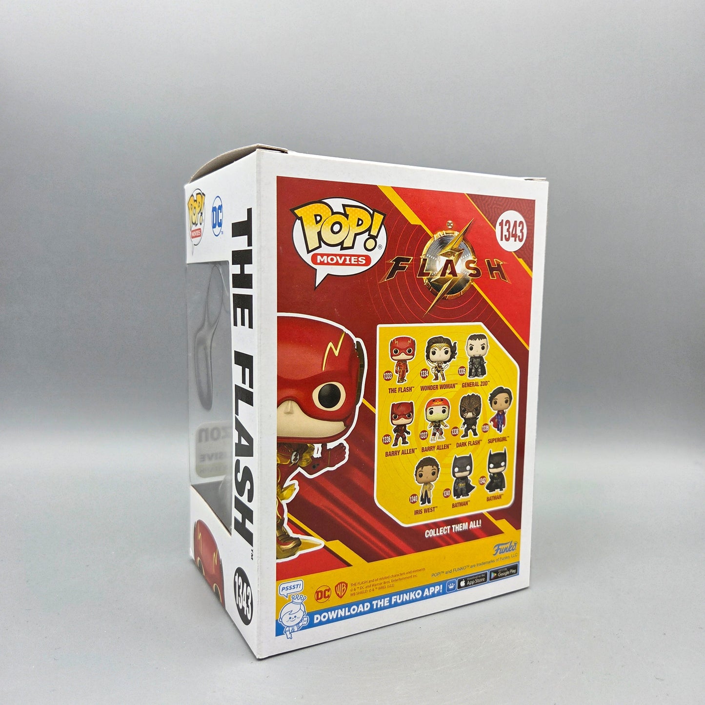 Funko Pop! DC #1343 The Flash	Amazon Exclusive	Movies	Vinylfigur