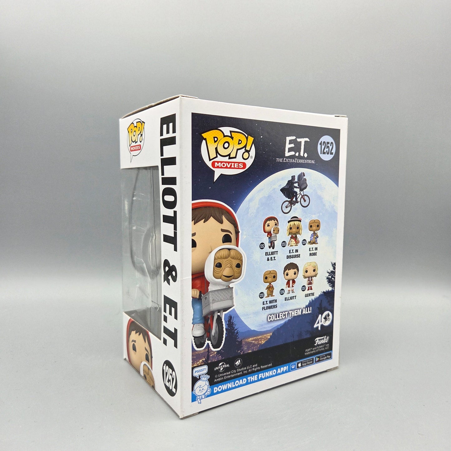 Funko Pop! E. T.	#1252 Elliott & E. T.		Movies	Vinylfigur