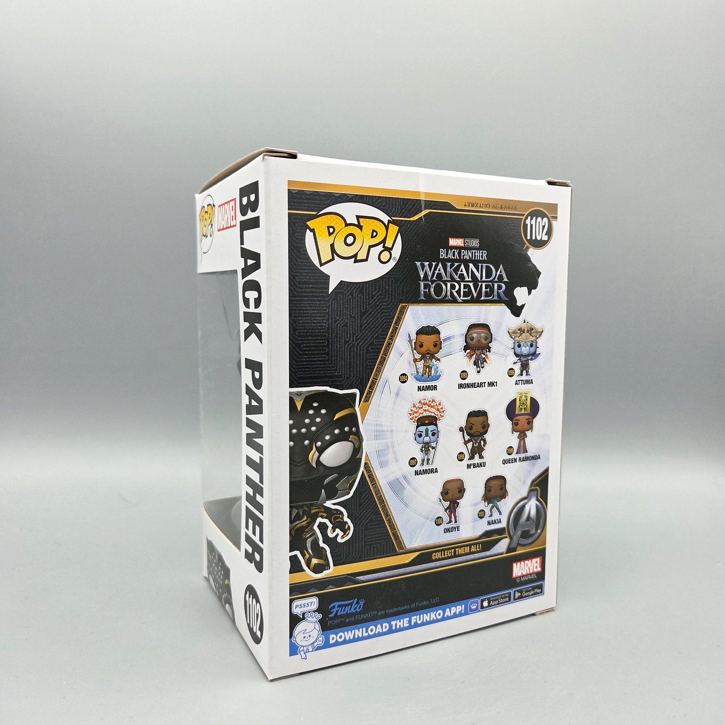 Funko Pop! Marvel - Wakanda Forever	#1102 Black Panther		-	Vinylfigur