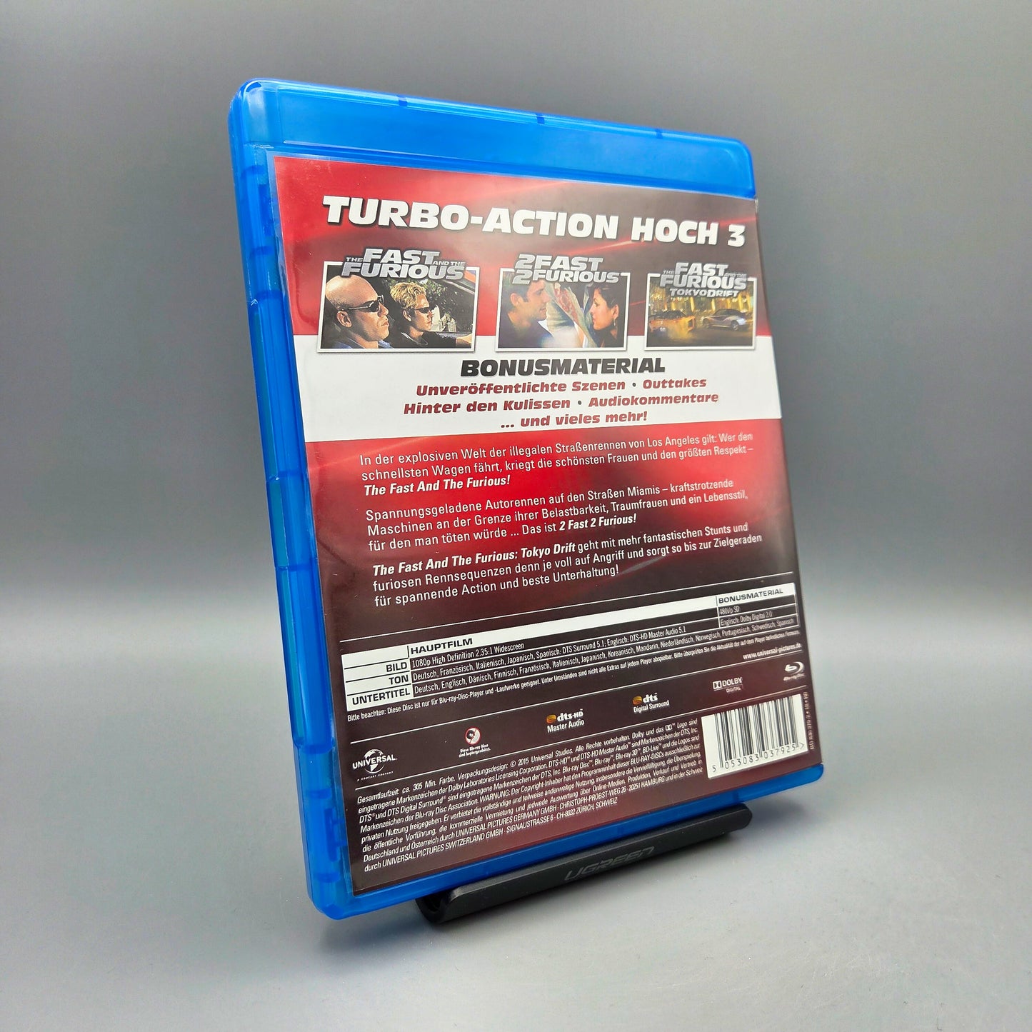 Fast & Furious Collection 1-3		Blu-Ray Filme	Hülle defekt