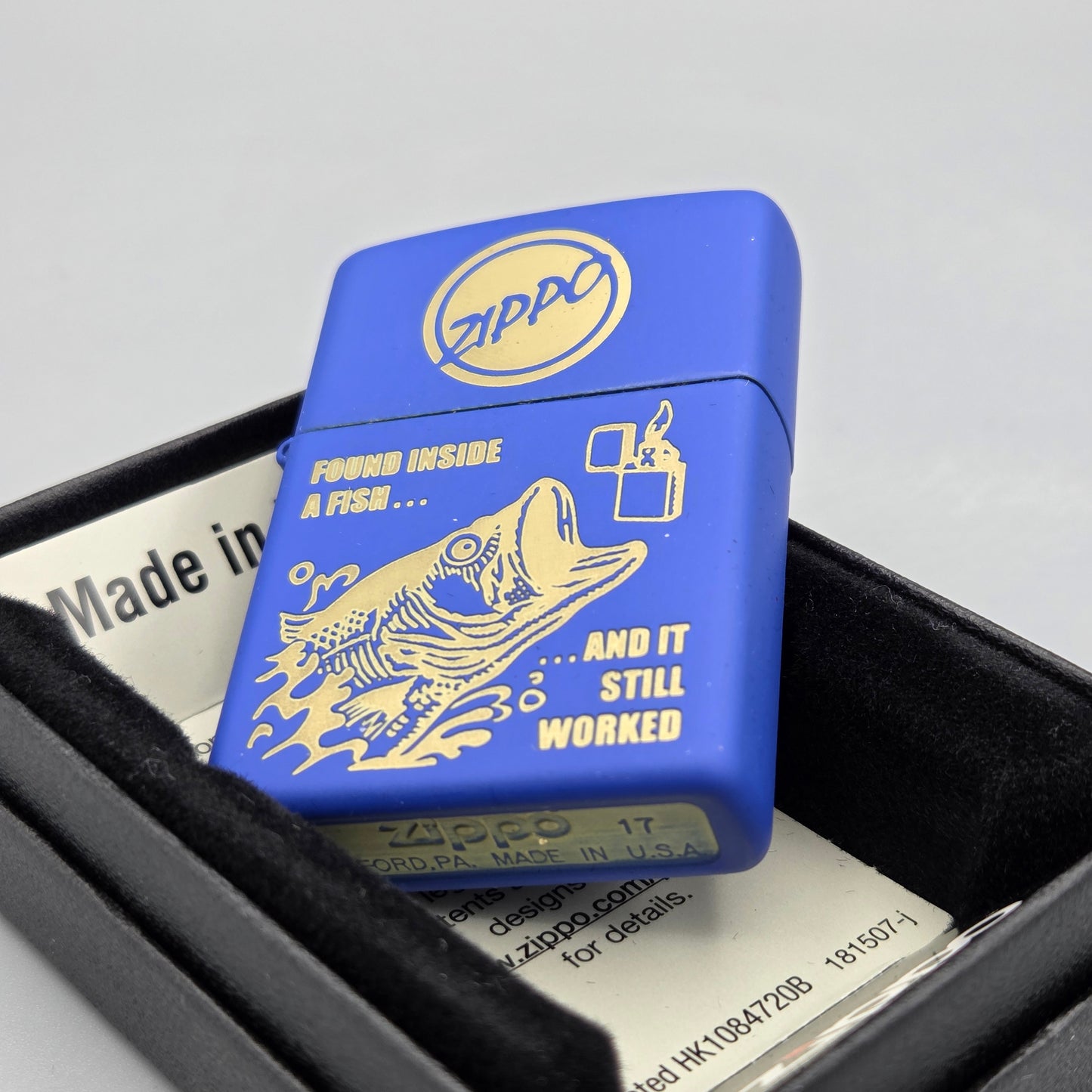 Zippo Fish Belly		Feuerzeug	Lighter - ungezündet, inkl. Schachtel