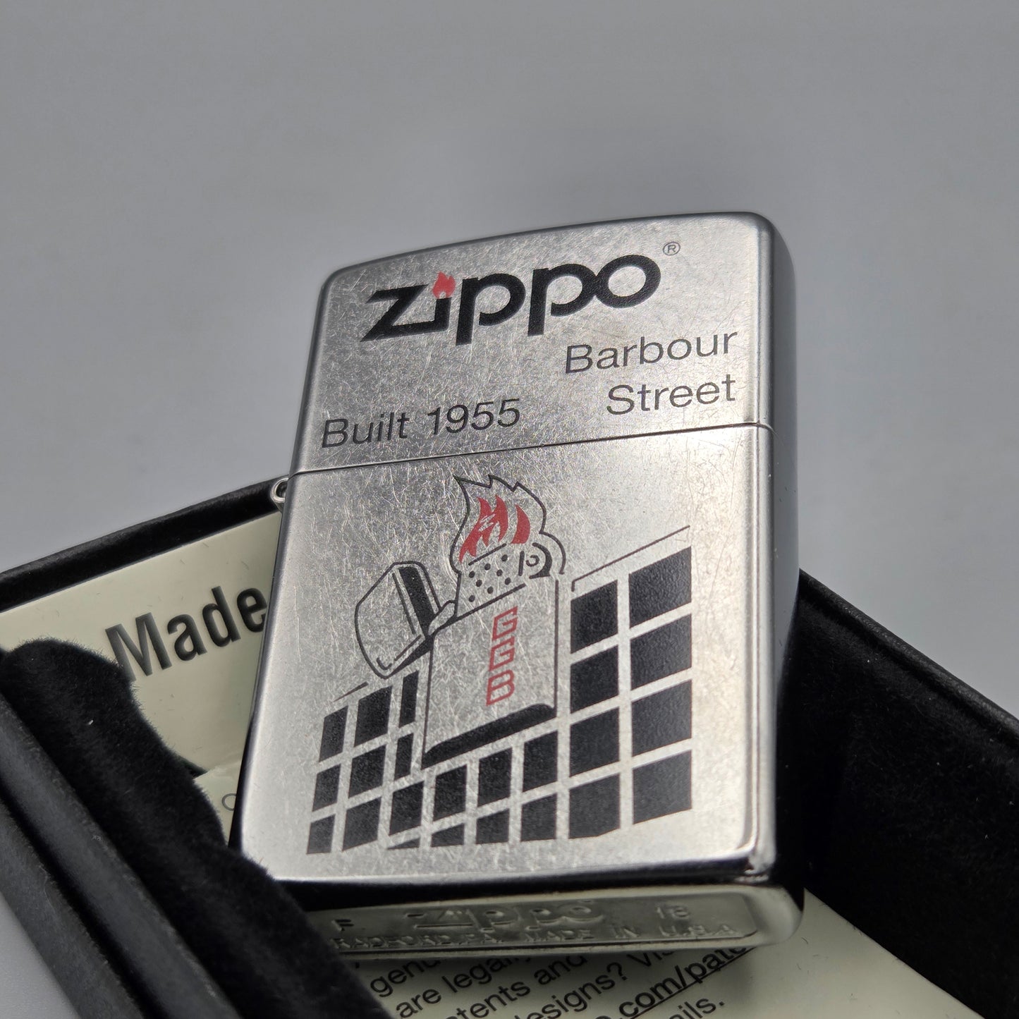 Zippo Barbour Street		Feuerzeug	Lighter - ungezündet, inkl. Schachtel
