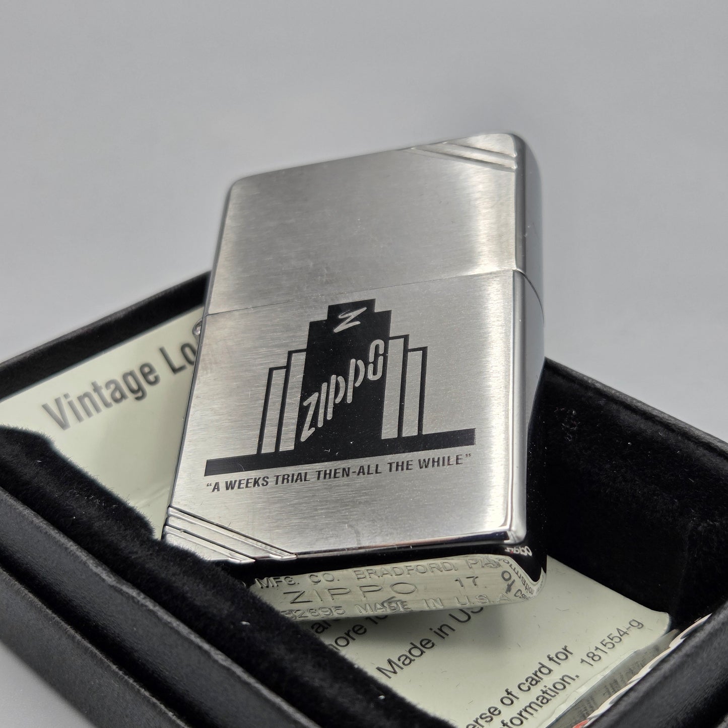 Zippo Week's Trial		Feuerzeug	Lighter - ungezündet, inkl. Schachtel