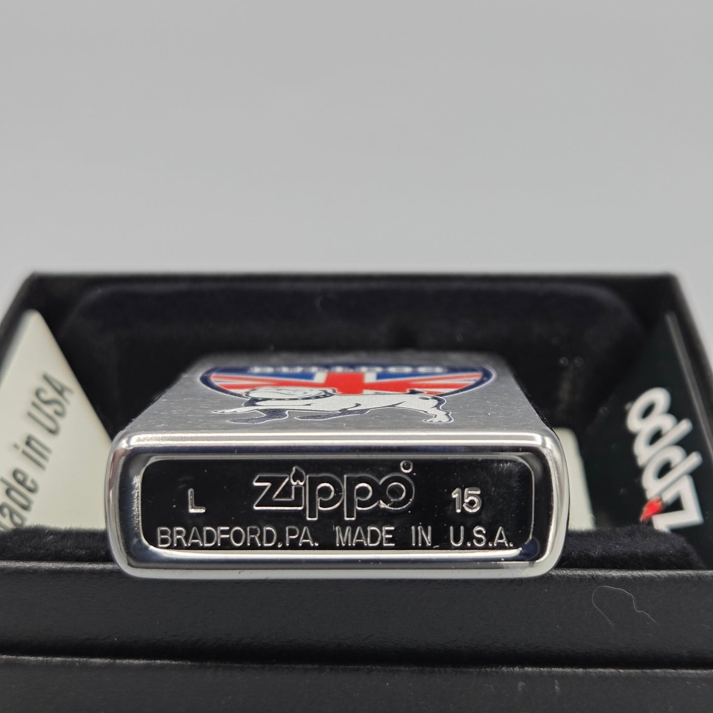 Zippo British Bulldog		Feuerzeug	Lighter - ungezündet, inkl. Schachtel