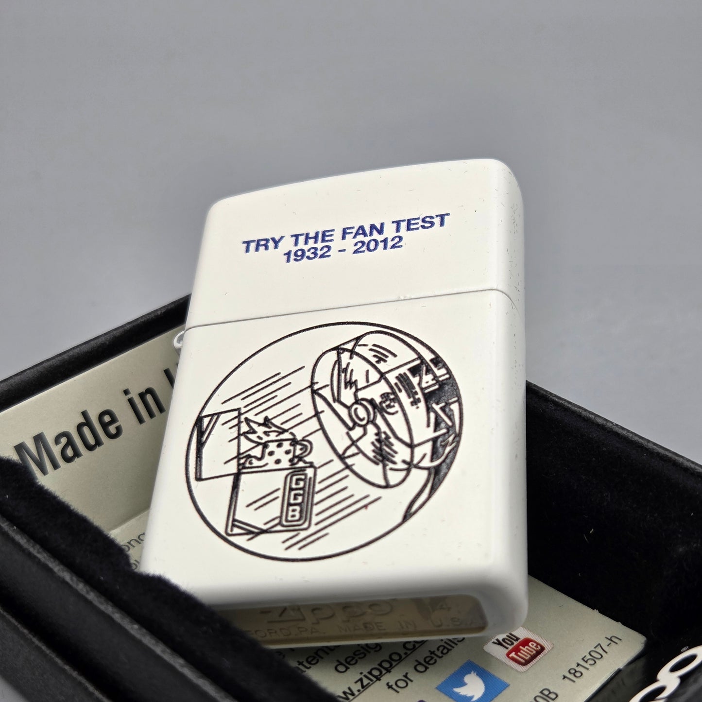 Zippo Fan Test		Feuerzeug	Lighter - ungezündet, inkl. Schachtel