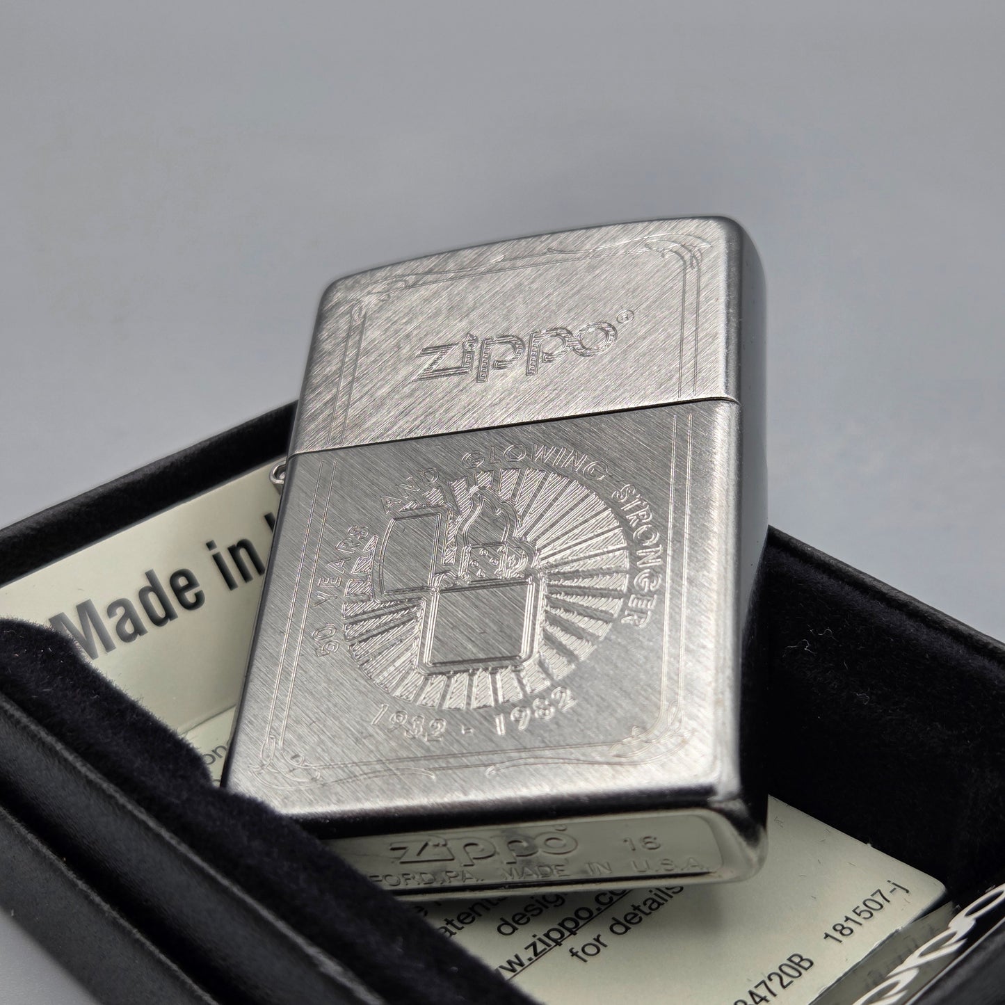 Zippo 50th Anniversary		Feuerzeug	Lighter - ungezündet, inkl. Schachtel