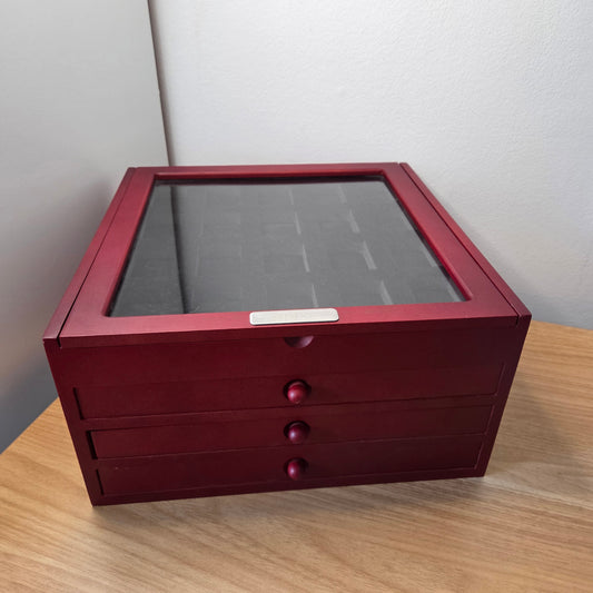 Zippo Holz Vitrine für 80 Feuerzeuge - mit wenigen Gebrauchsspuren