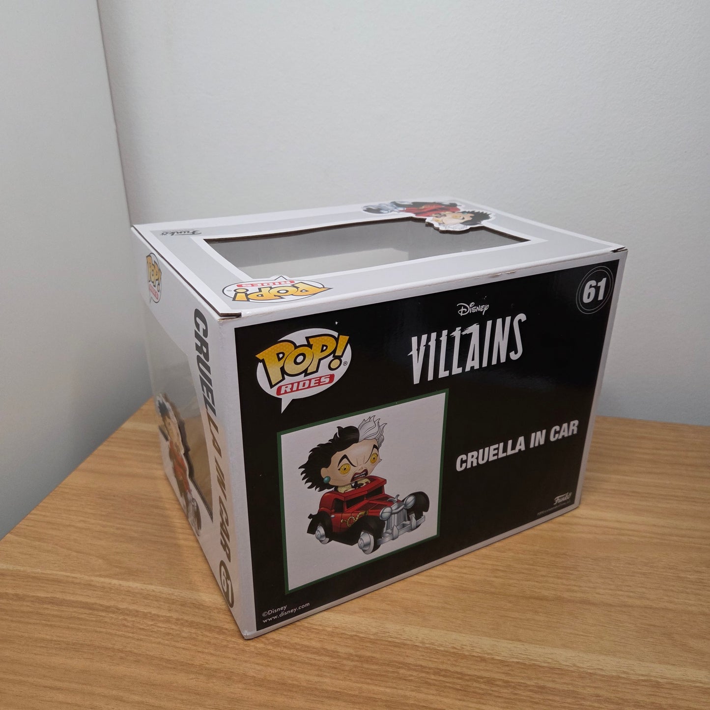 Funko Pop! Disney - Villains	#61 Cruella in Car	Special Edition	Rides	Vinylfigur