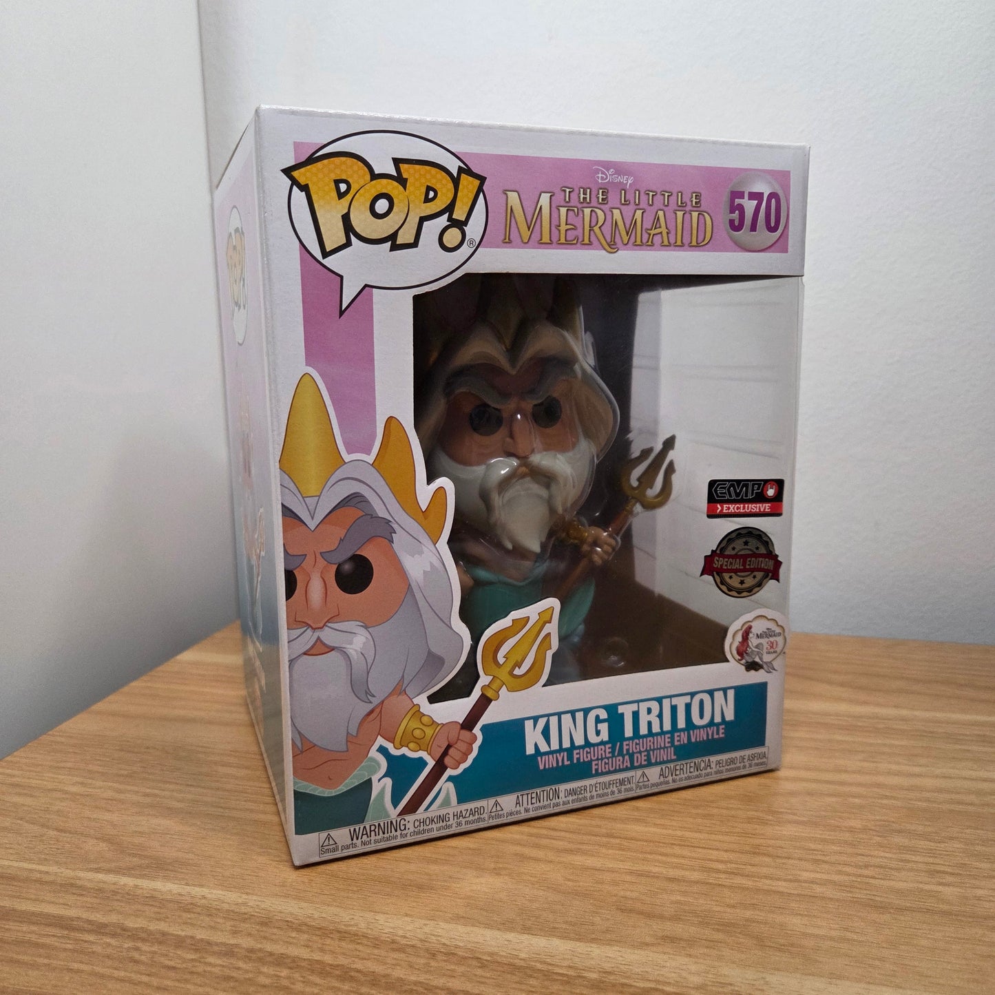 Funko Pop! The Little Mermaid	#570 King Triton	Special Edition	Disney	Vinylfigur